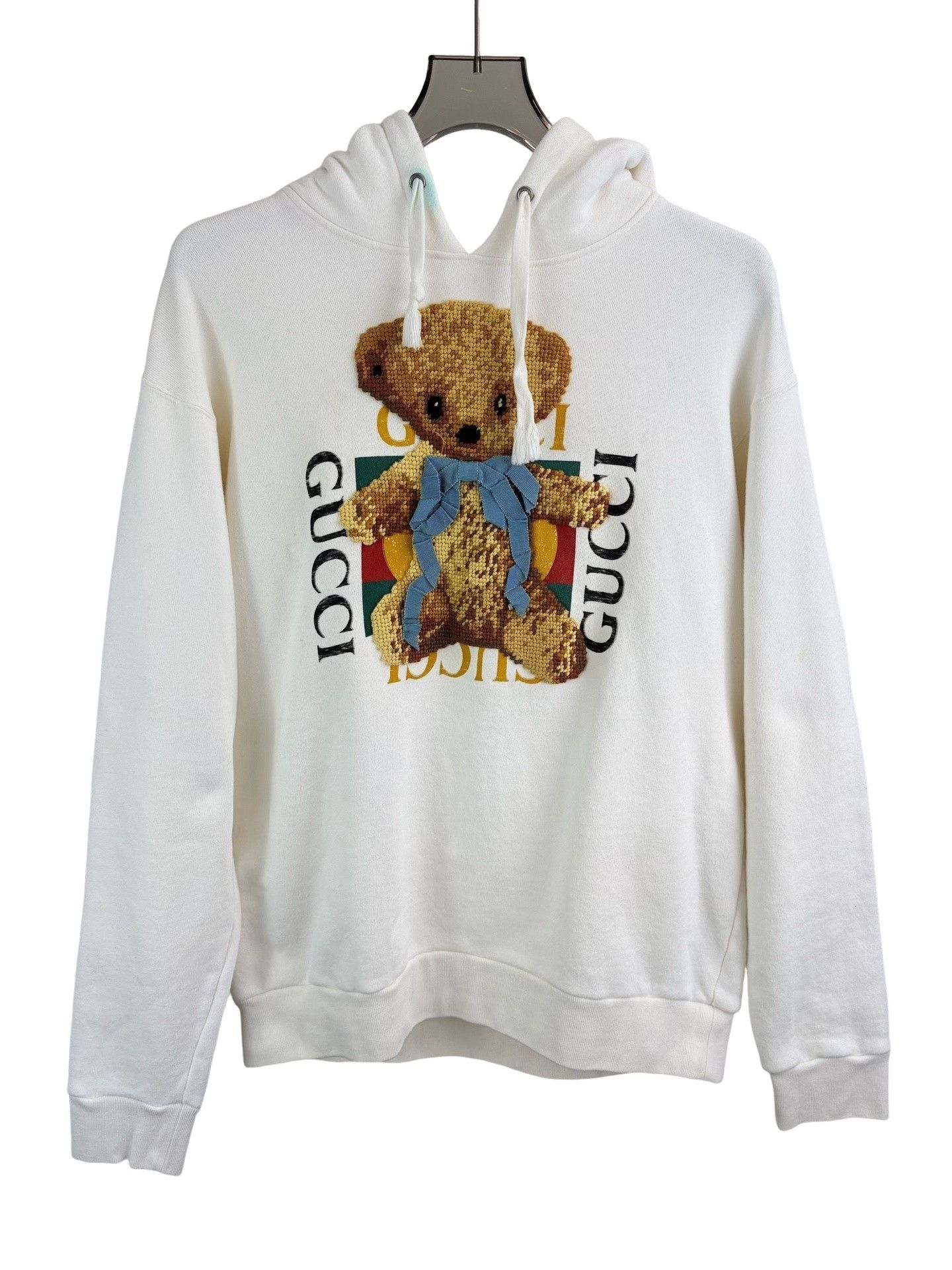 Gucci Gucci Teddy Bear Embroidered Hoodie Size S Size US S / EU 44-46 / 1 - 1 Thumbnail