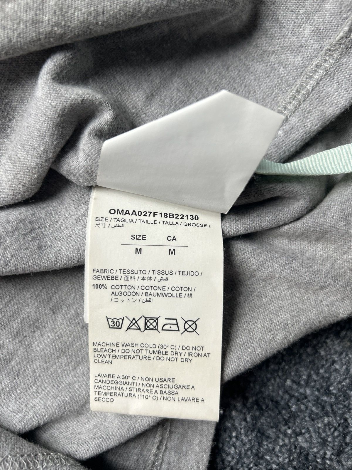 Off-White Off-White Blue Arrows T-Shirt Grey Size US M / EU 48-50 / 2 - 6 Thumbnail