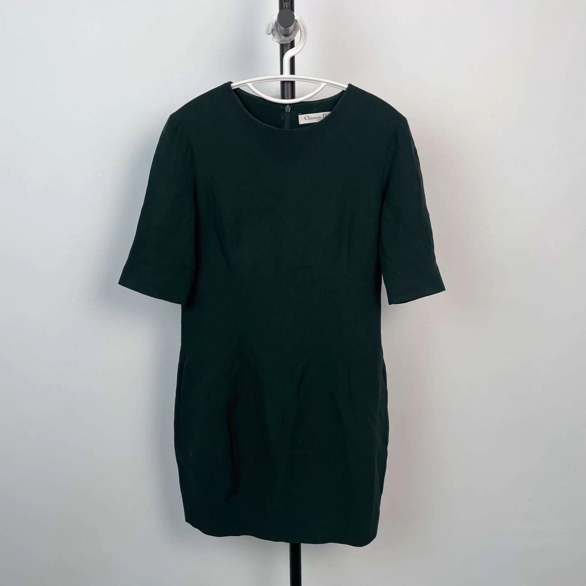 Dior Dior silk dress 38 Green Size S / US 4 / IT 40 - 1 Thumbnail