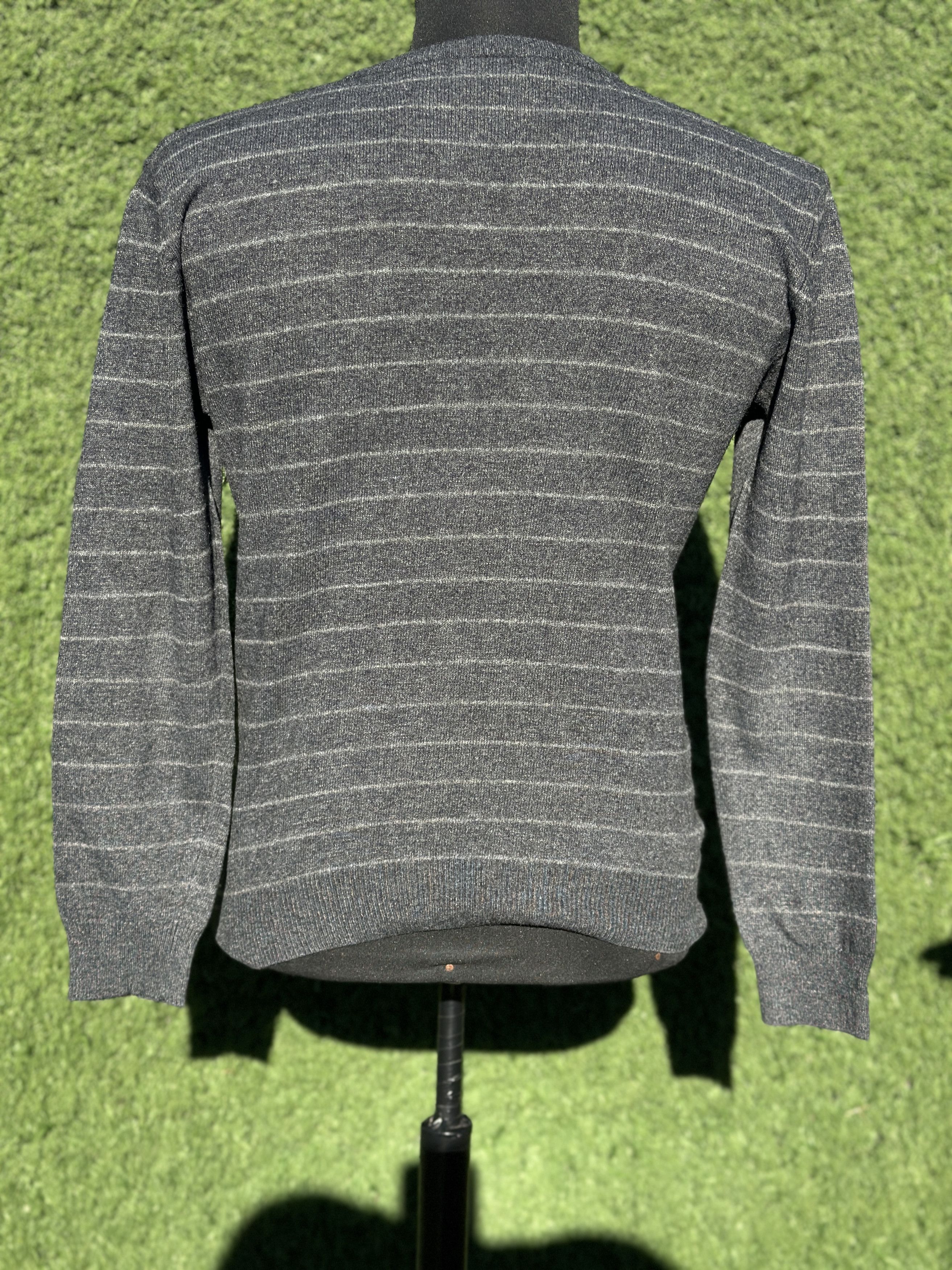 Prada Prada Wool Cashmere V Neck Striped Knit Sweater Size 46 S M Size US M / EU 48-50 / 2 - 4 Thumbnail