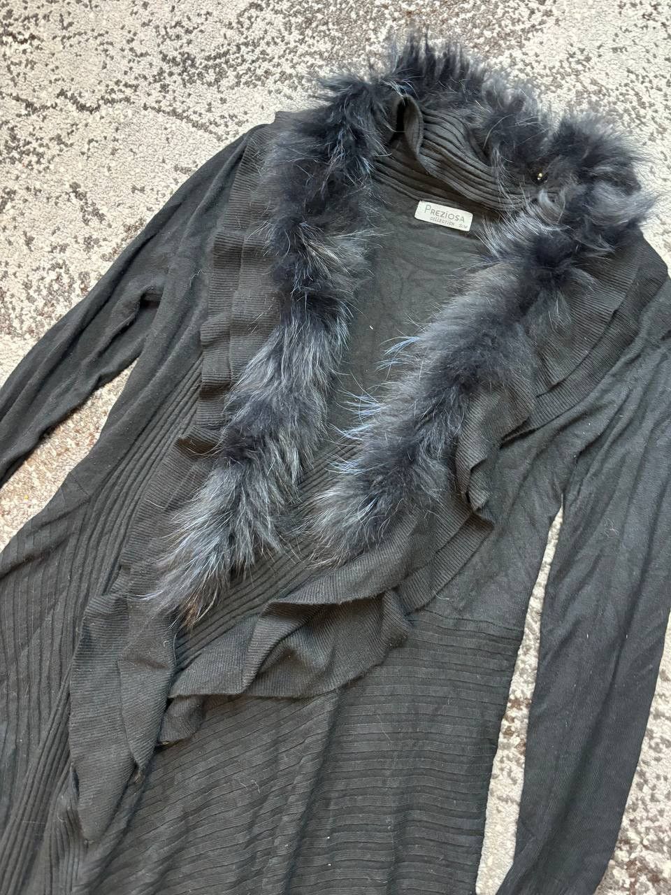 If Six Was Nine × Junya Watanabe × Le Grande Bleu (L.G.B.) Y2K Owens Style Long Fuzz Fur Collar Asymmetrical Coat Size US M / EU 48-50 / 2 - 2 Thumbnail