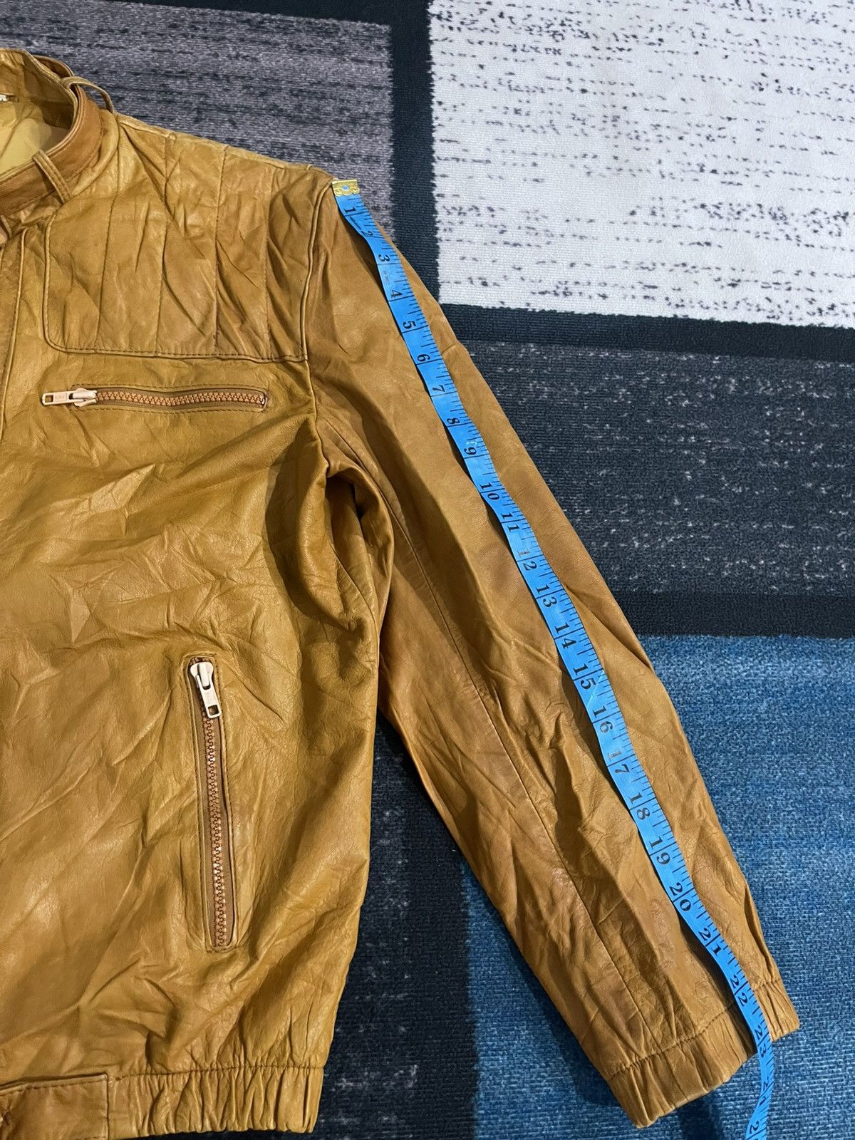 Vintage Vintage Unbrand Cow Leather Jacket Size US L / EU 52-54 / 3 - 20 Thumbnail