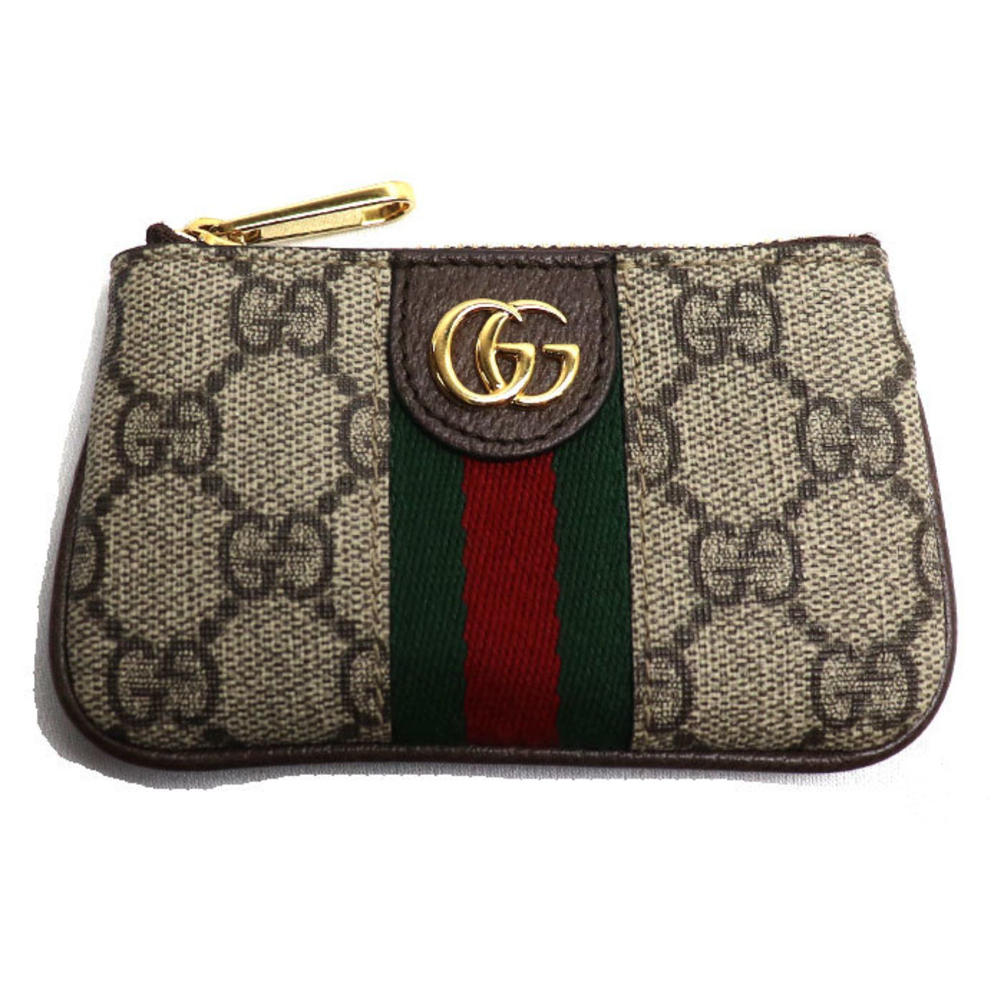image of Gucci Ophidia Key Case Brown 671722 Women's
