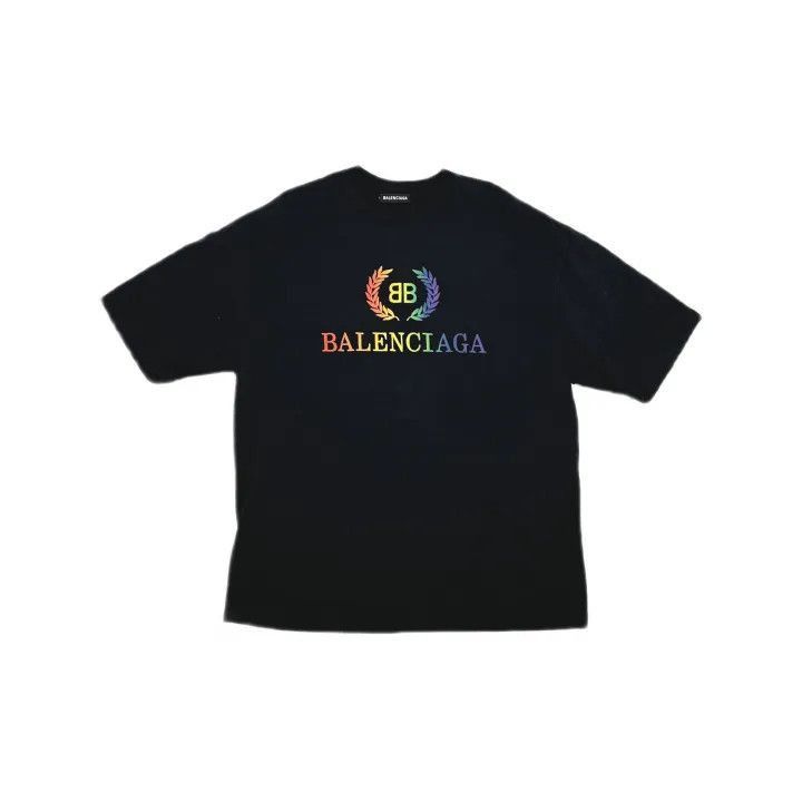 Balenciaga Balenciaga Balenciaga Rainbow Logo Short Sleeve TShirt -25 Size US S / EU 44-46 / 1 - 2 Thumbnail