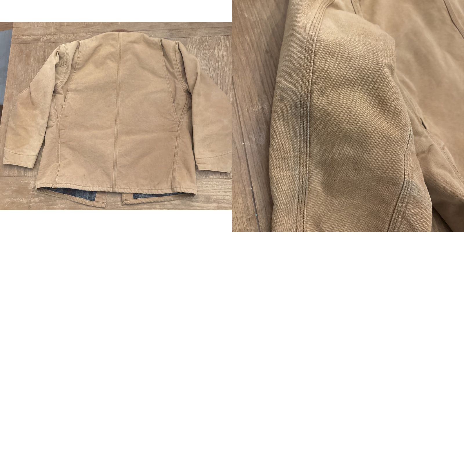 Carhartt VINTAGE Carhartt Distressed Michigan Chore Coat L Beige Coat Men Regular Size L Size US L / EU 52-54 / 3 - 8 Thumbnail