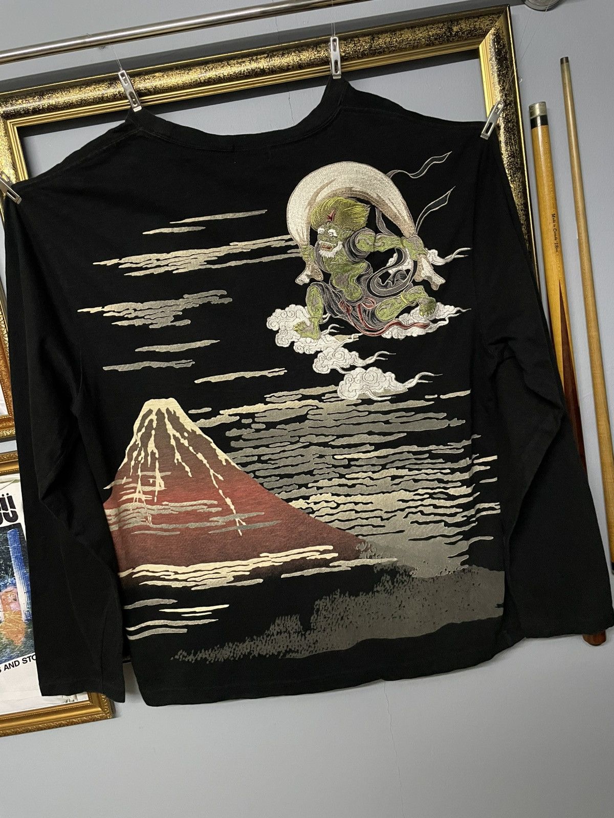 Designer × Japanese Brand × Vintage Vintage 90s Japanese Tradition God Of War Sukajan Longsleeve Size US XL / EU 56 / 4 - 9 Thumbnail