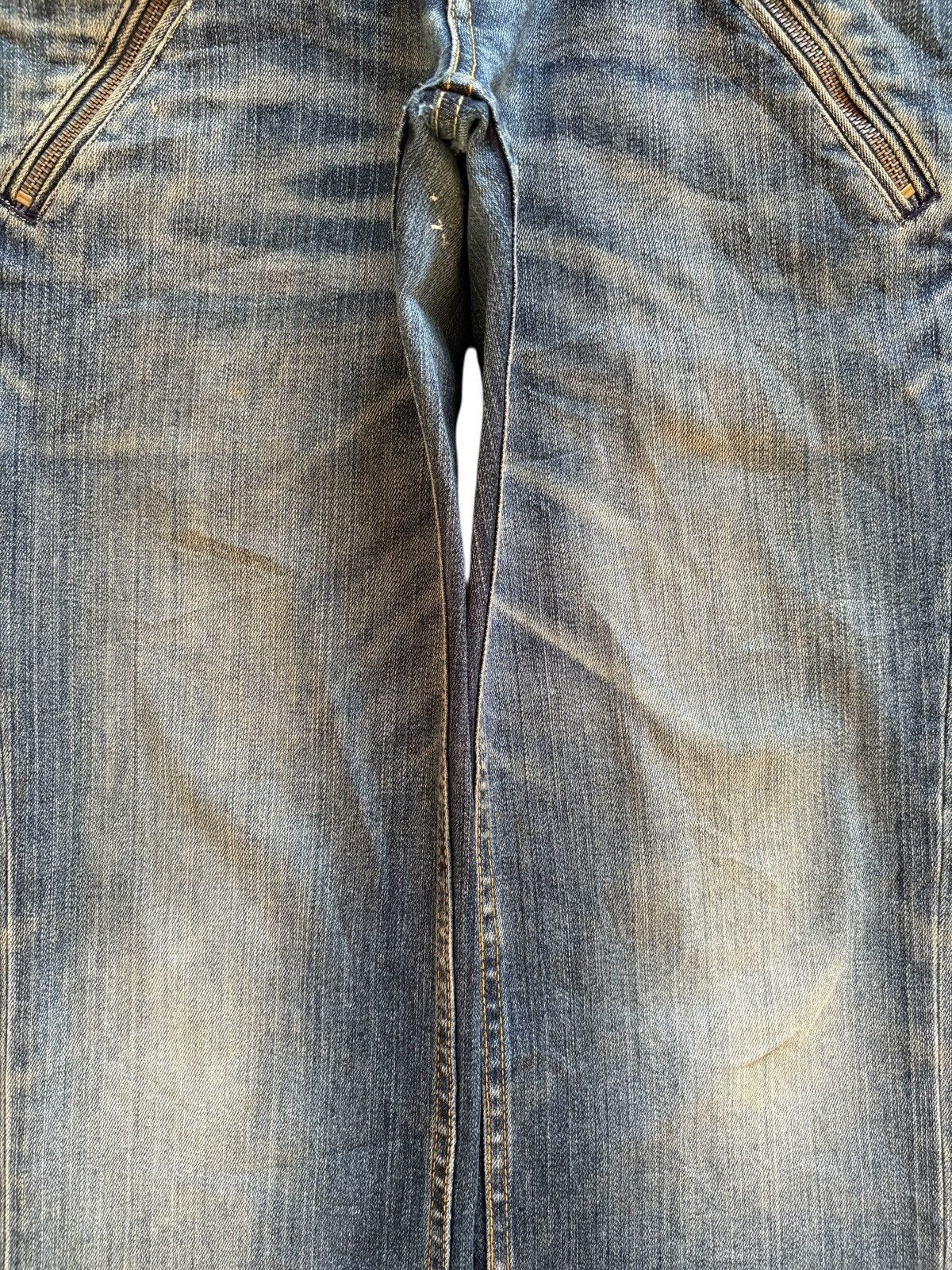 Designer × Japanese Brand Vintage Monsieur Nicole Tactical Mud Wash Distress Rip Jean Size US 31 - 5 Thumbnail