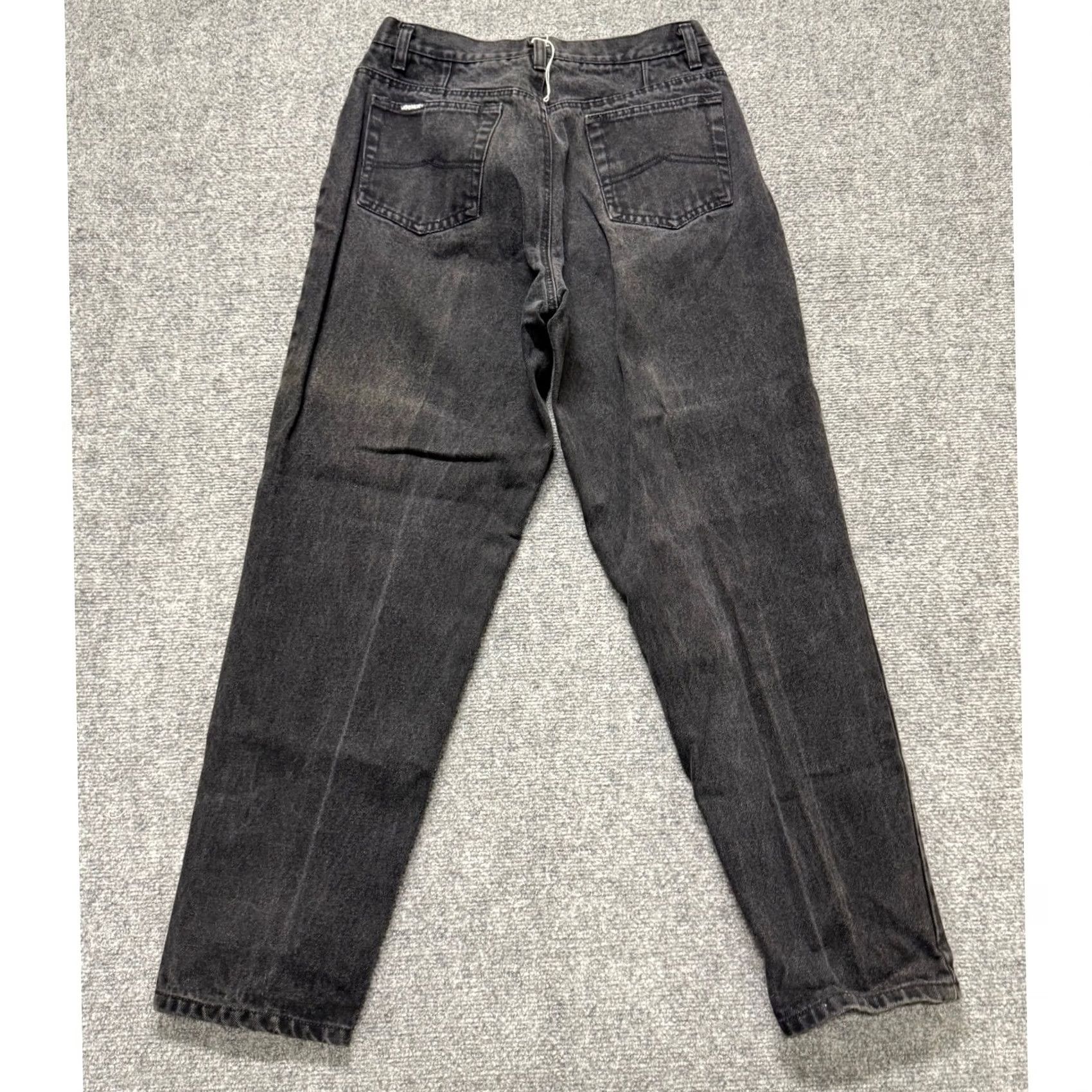 Jordache VINTAGE Jordache Jeans Skater Bootcut Black 14W 24x29 100% Cotton Womens Grunge Size 36" / US 14 / IT 50 - 2 Thumbnail