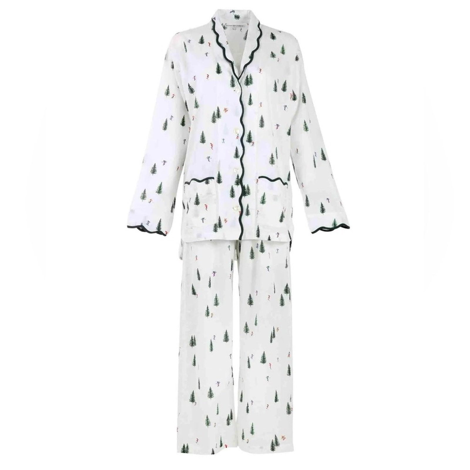 Other Heidi Carey M Ski Print Cotton Pajama Set Size M / US 6-8 / IT 42-44 - 2 Thumbnail