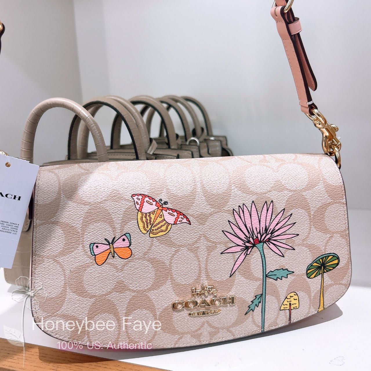 Coach Observed By Us Andrea Shoulder Bag In Signature Canvas Size ONE SIZE - 4 Thumbnail