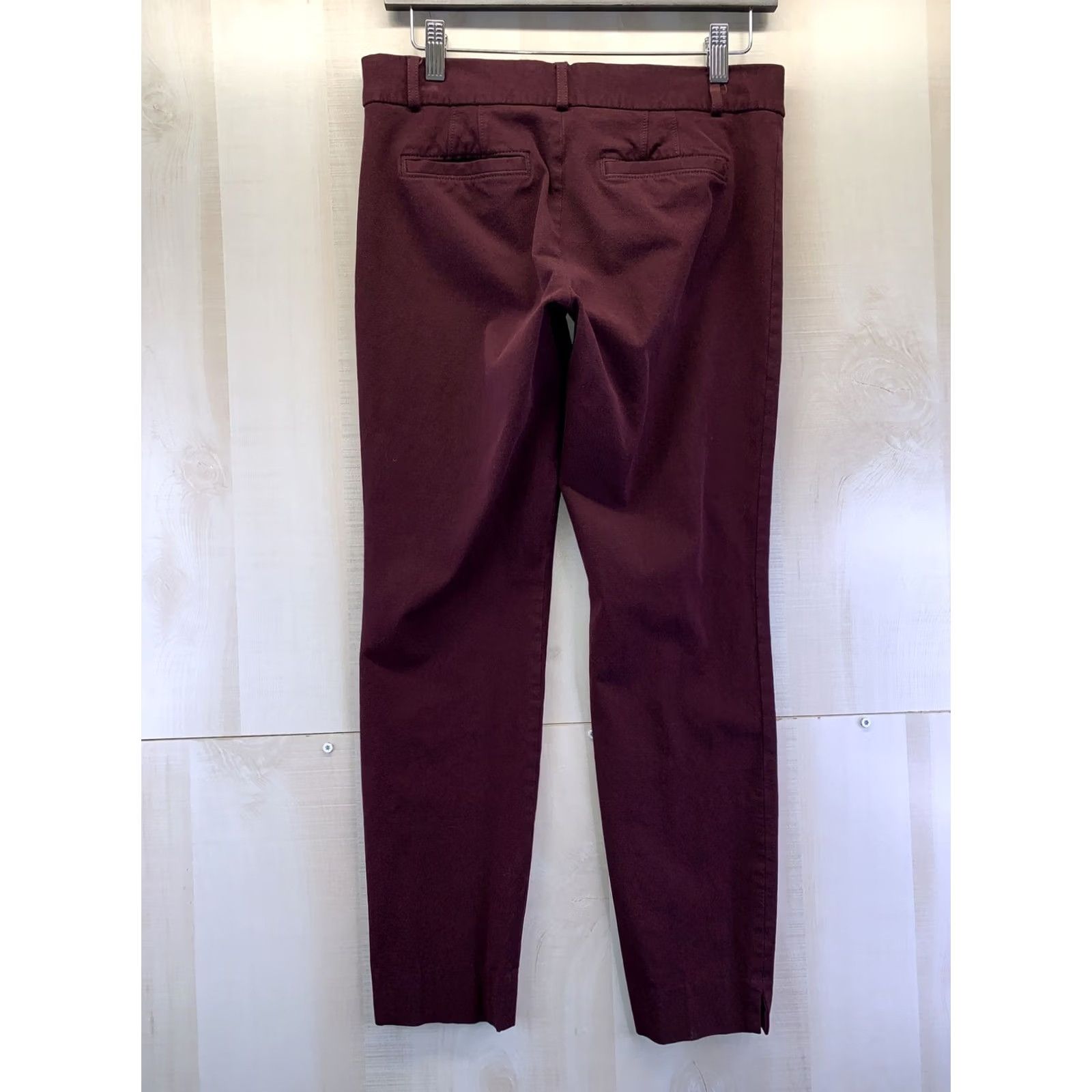 Banana Republic Banana Republic Pants Cropped Purple Womens 4 Stretch Cotton Blend Violet 4 Ladies Cropped Size 27" / US 4 / IT 40 - 6 Thumbnail