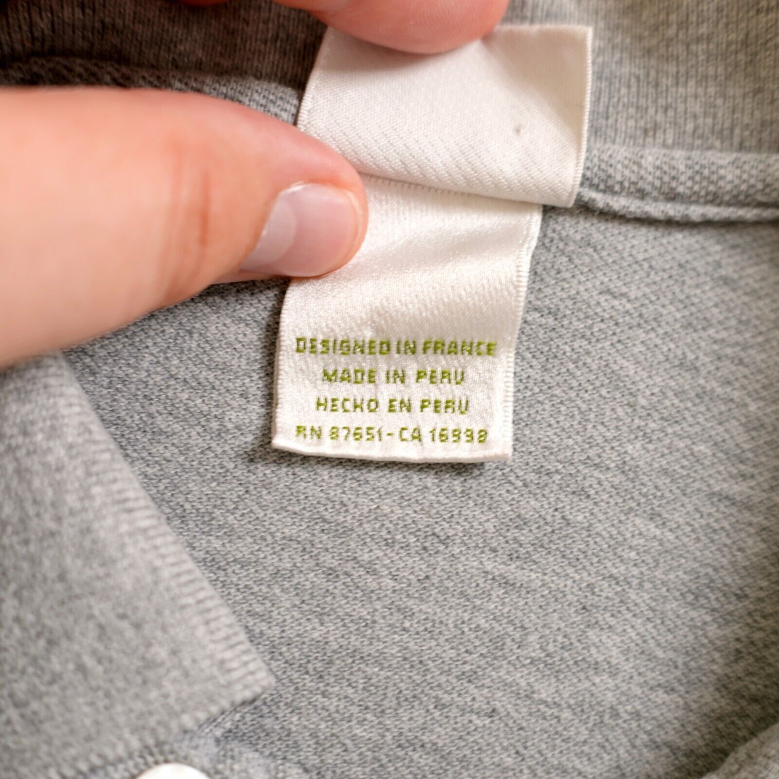 Lacoste Lacoste Size 5 Gray Polo Shirt Collared Short Sleeve Made In Size US M / EU 48-50 / 2 - 9 Thumbnail