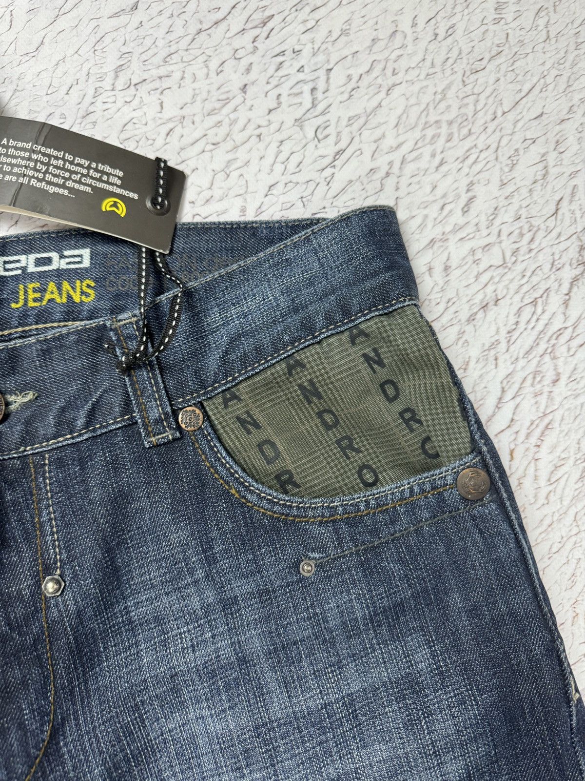 Vintage Andromeda Jeans monogram straight wide rap jeans denim pants Size US 34 / EU 50 - 8 Thumbnail