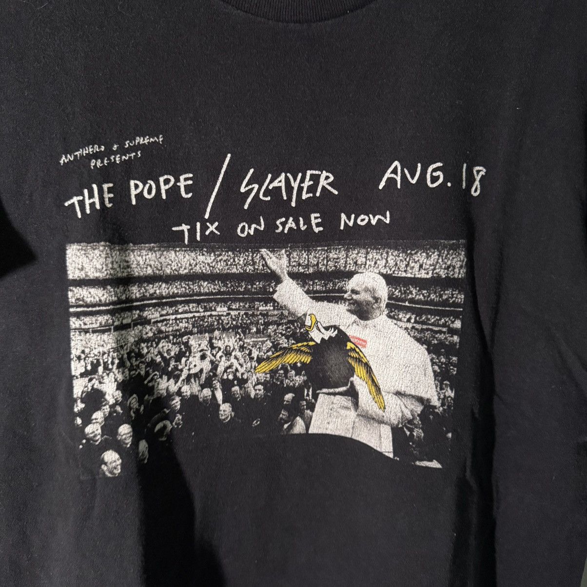 Antihero × Supreme Supreme Antihero Pope Tee Medium Black SS16 Size US M / EU 48-50 / 2 - 2 Thumbnail