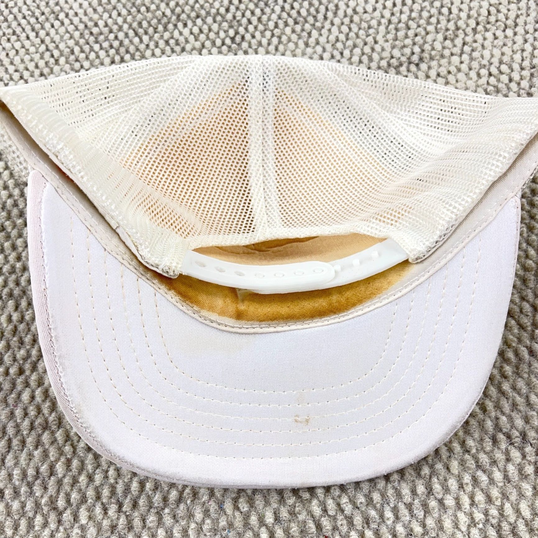 Vintage VINTAGE John Deere Trucker Hat Cap Snapback 80s 90s USA Outdoor Casual Men One Size White Size ONE SIZE - 5 Thumbnail