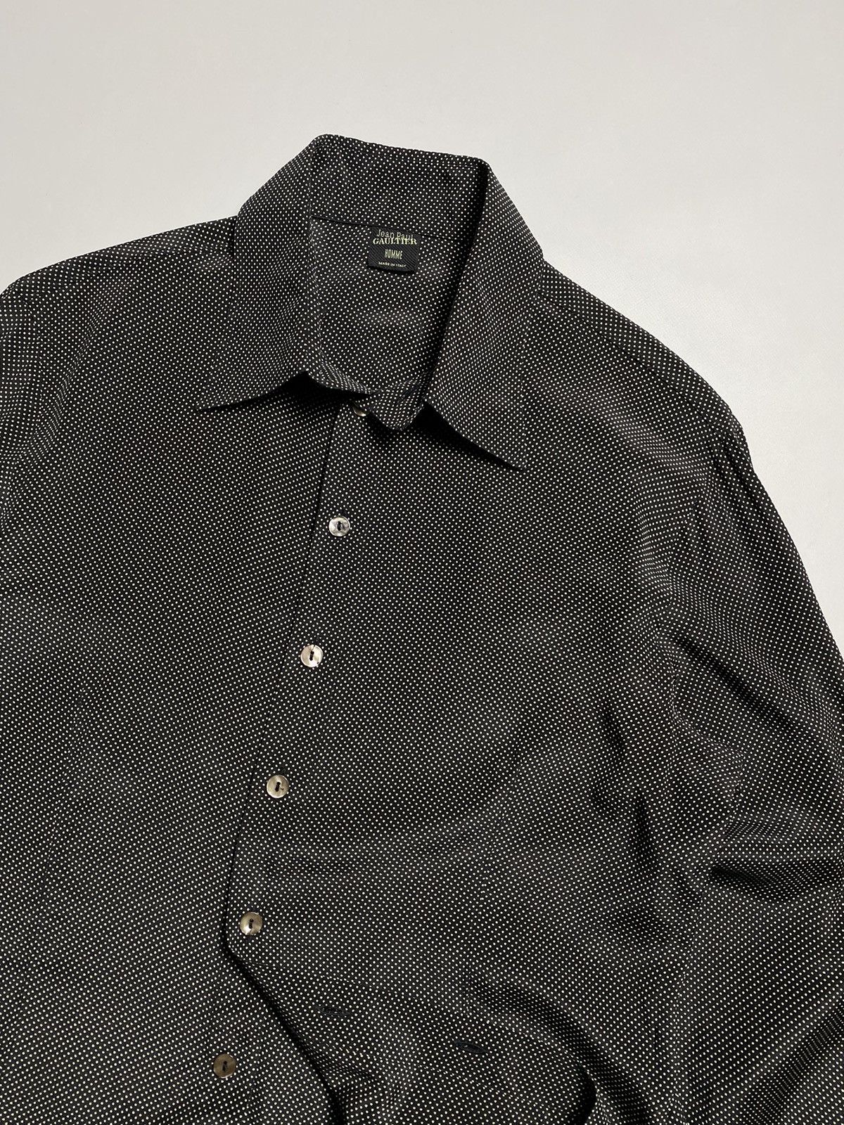 Jean Paul Gaultier × Vintage Jean Paul Gaultier vintage silk dots shirt size 16.5 Size US M / EU 48-50 / 2 - 2 Thumbnail