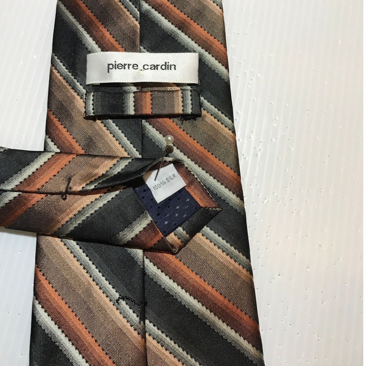 Pierre Cardin Pierre Cardin Striped Silk Classic Wide Men Necktie Size ONE SIZE - 5 Thumbnail