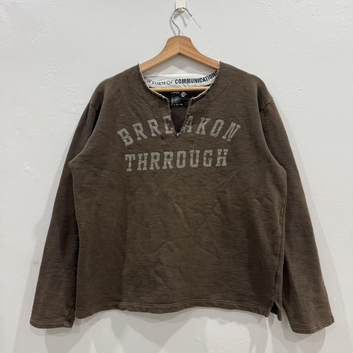 Japanese Brand PPFM Brreakon Thrrough Longsleeve Sweat Tee Size US L / EU 52-54 / 3 - 2 Thumbnail