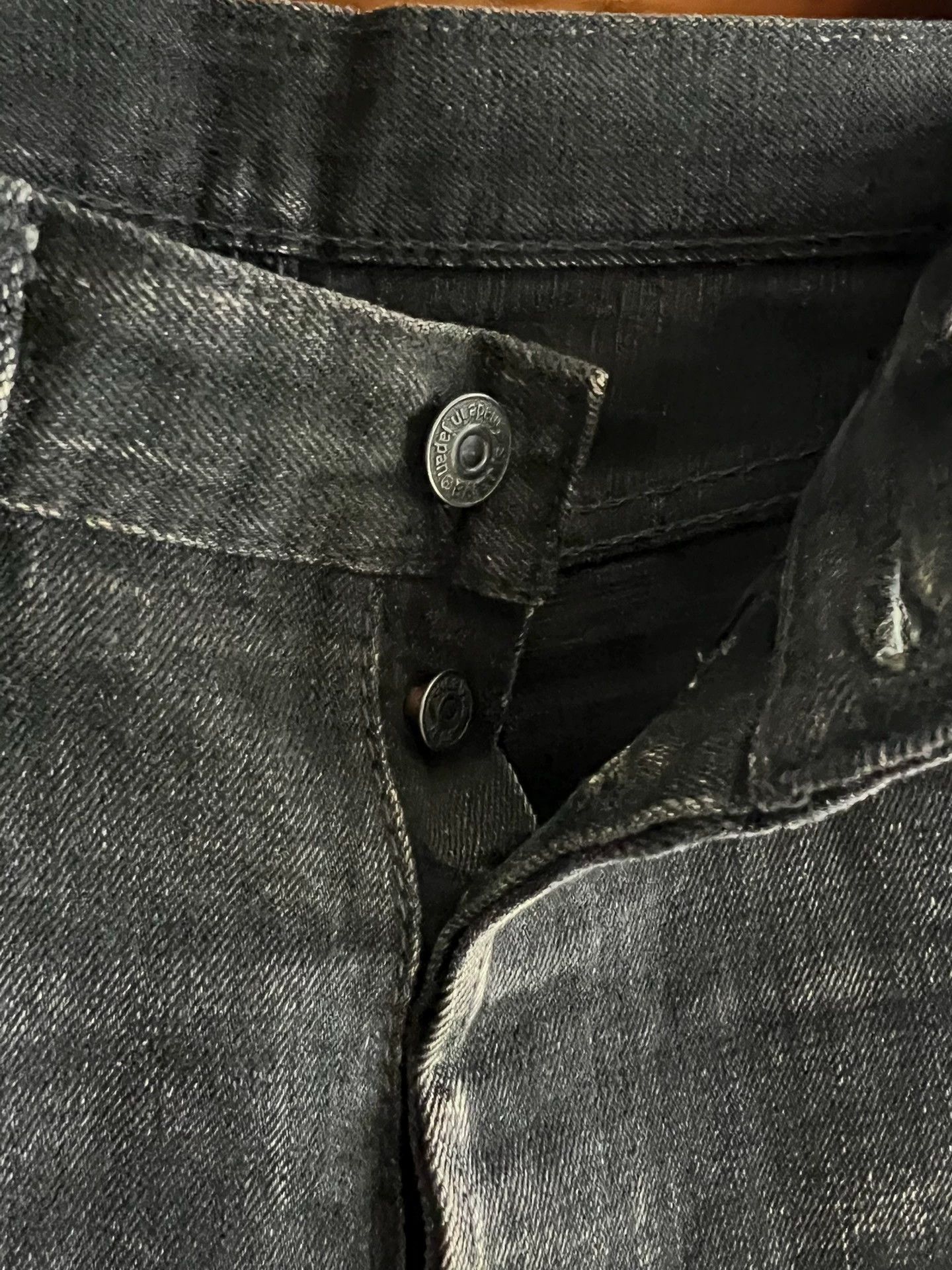 Pure Blue Japan Pure Blue Japan 14oz selvedge black denim 32 as is Size US 32 / EU 48 - 6 Thumbnail