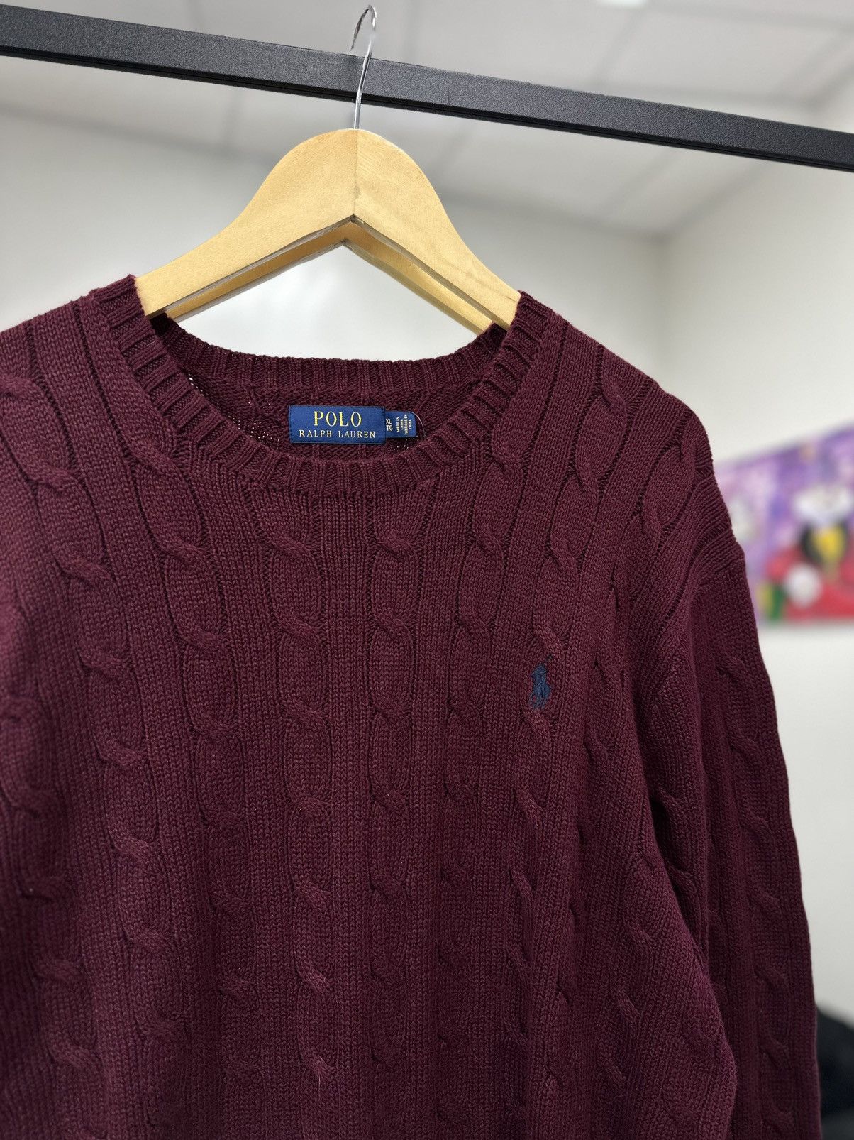 Polo Ralph Lauren Polo Ralph Lauren Cable-Knit Cotton Jumper Size US XL / EU 56 / 4 - 4 Thumbnail