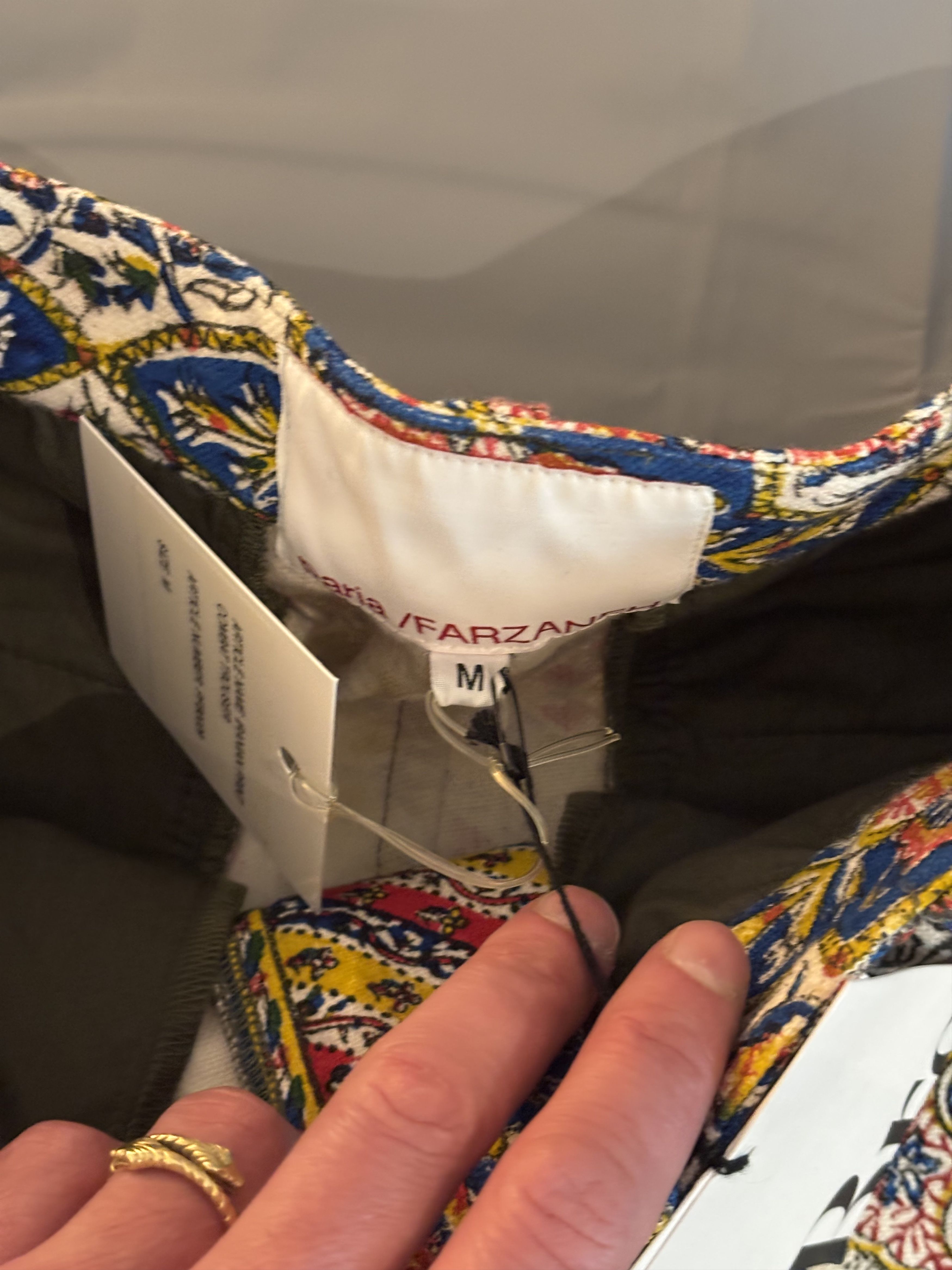 Paria Farzaneh Pantalon cargo à motifs Paria Farzaneh neuf avec étiquette Size US 32 / EU 48 - 14 Thumbnail