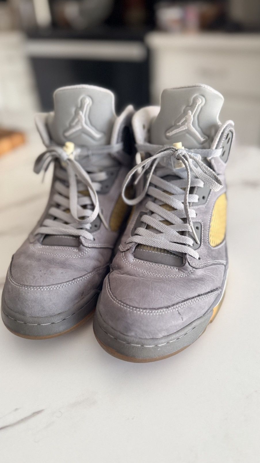 Jordan Brand Air Jordan 5 Retro ‘Wolf Grey’ Size US 12 / EU 45 - 2 Thumbnail