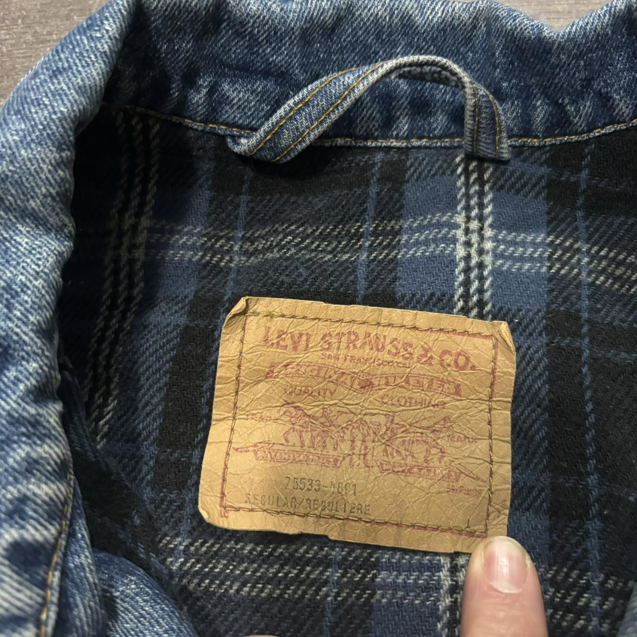 Levi's vintage Levi’s straus blanket lined denim jacket MIC Size US L / EU 52-54 / 3 - 8 Thumbnail