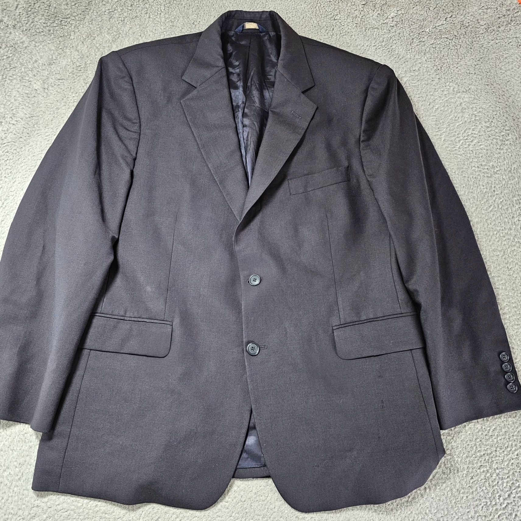 Brooks Brothers Brooks Brothers Blazer Mens 42S Black 346 Wool Stretch Suit Jacket Sports Coat Size 42R - 2 Thumbnail