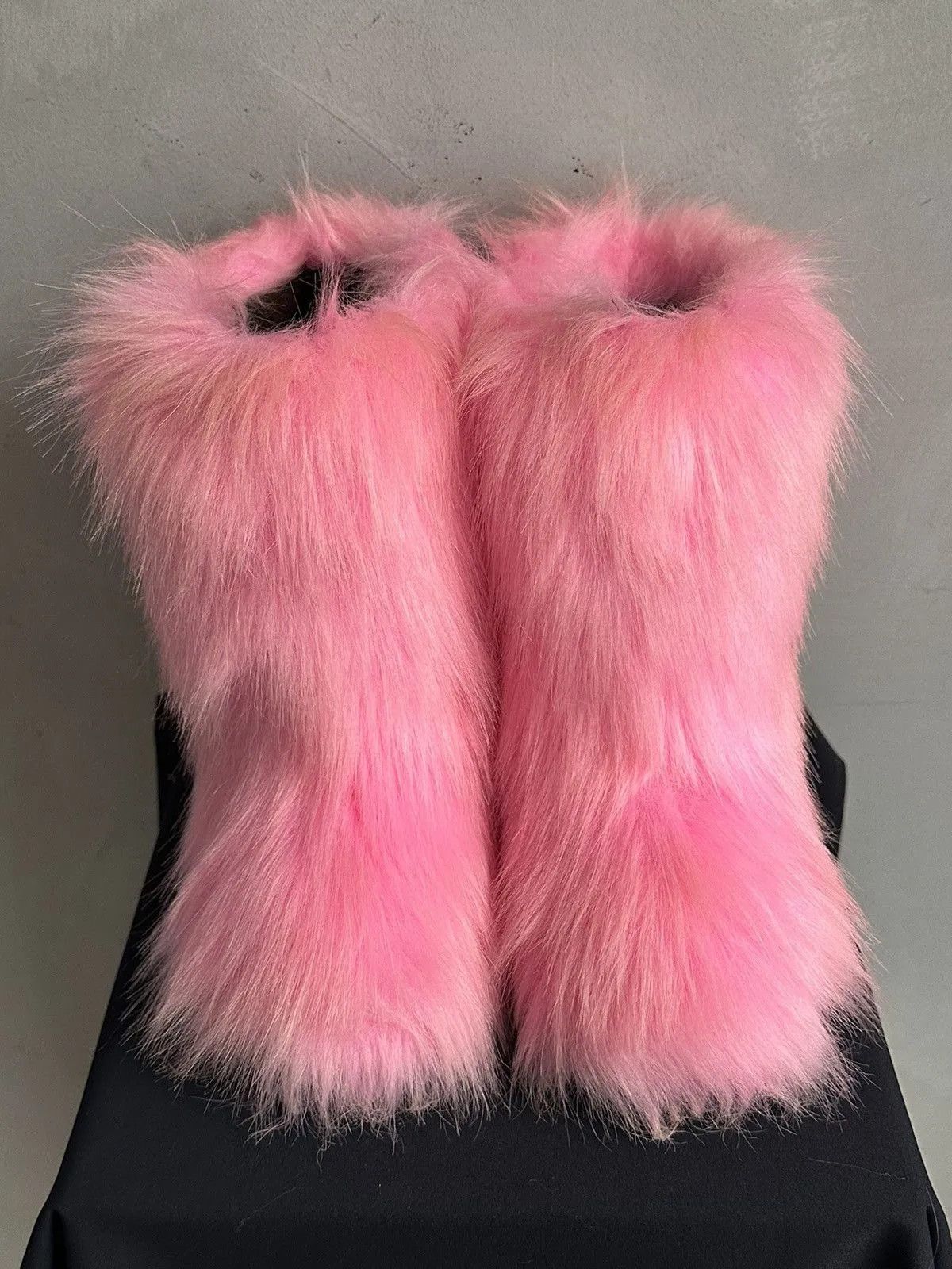 If Six Was Nine Wow😻IFSIXWASNINE FUR FAUX WINTER BOOTS VINTAGE JAPAN Y2K Size US 6 / IT 36 - 6 Thumbnail