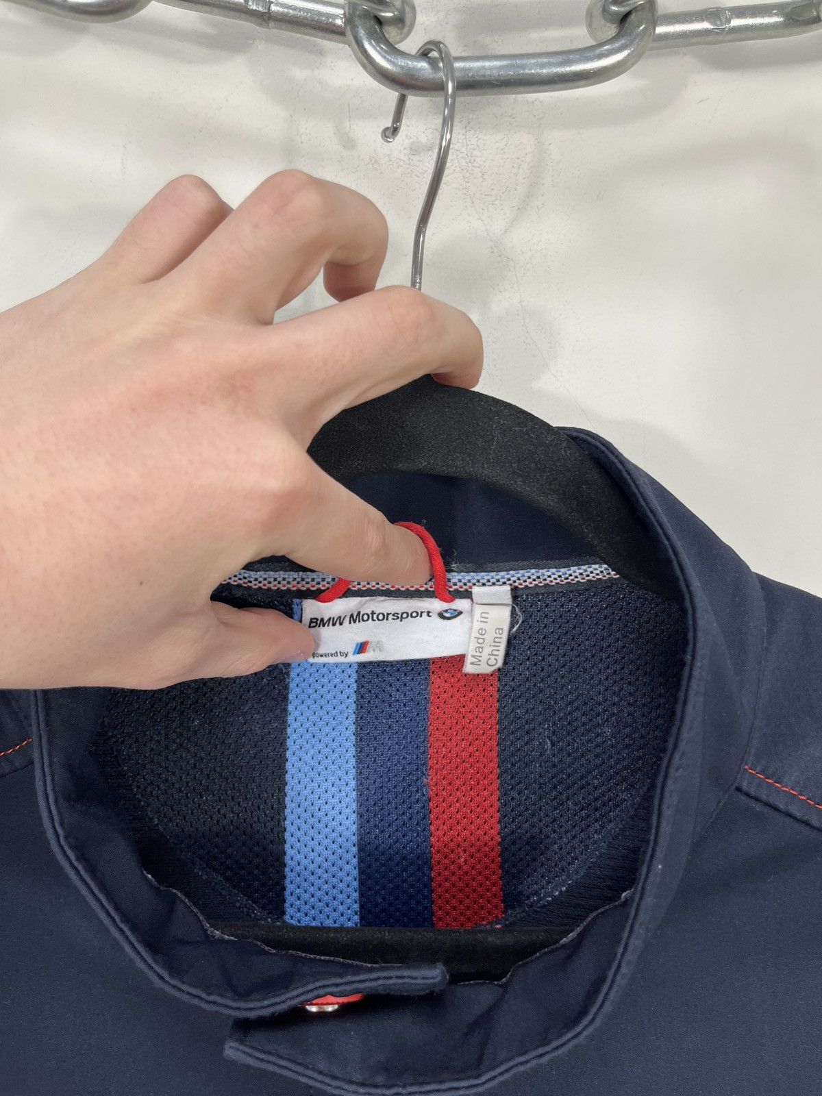BMW Vintage BMW Motorsport Men’s Navy Full Zip Racing Jacket Size US L / EU 52-54 / 3 - 6 Thumbnail