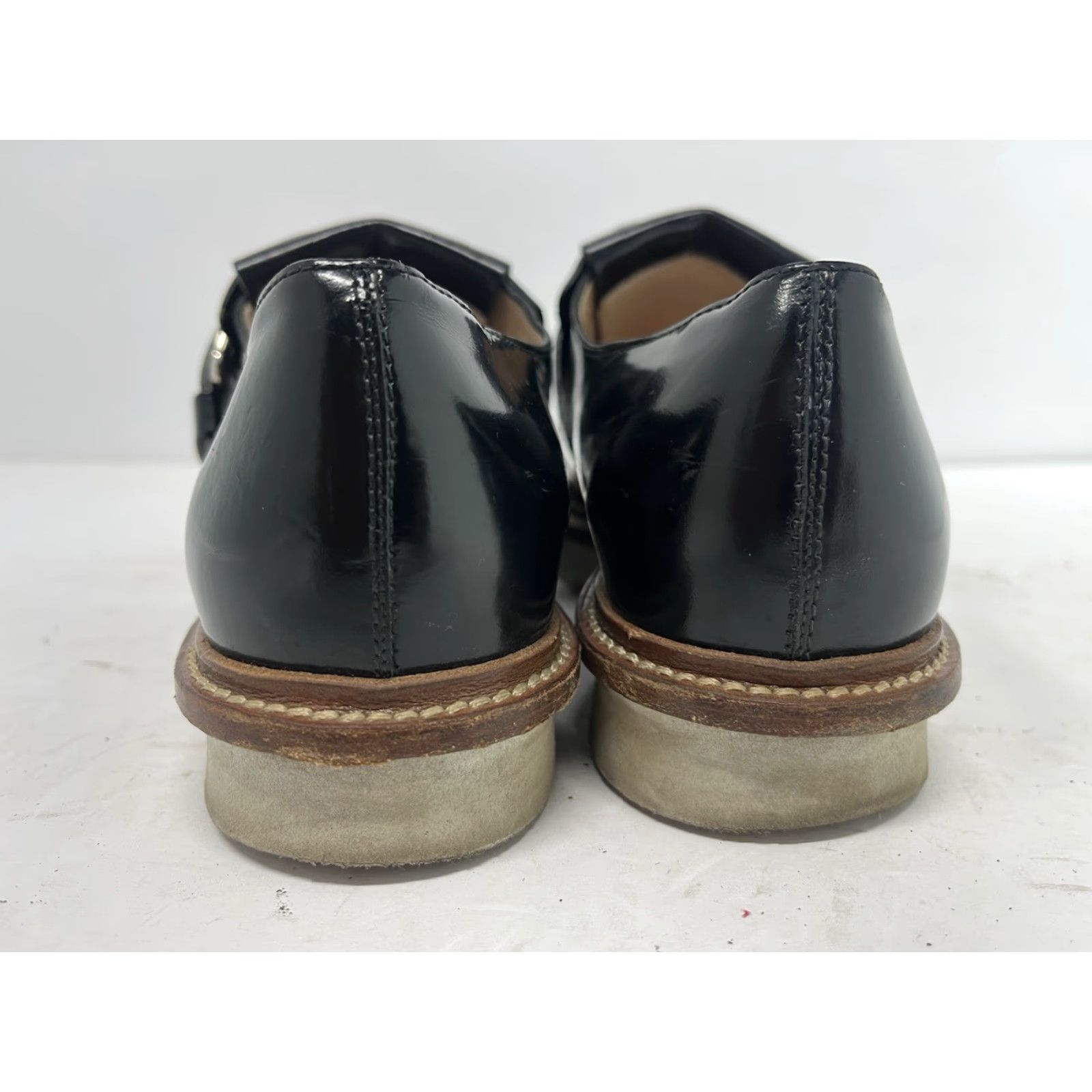 Vintage TOD'S Women’s Loafers Fringe Leather Black Made in Italy US 6 EU 36 Size US 6 / IT 36 - 3 Thumbnail