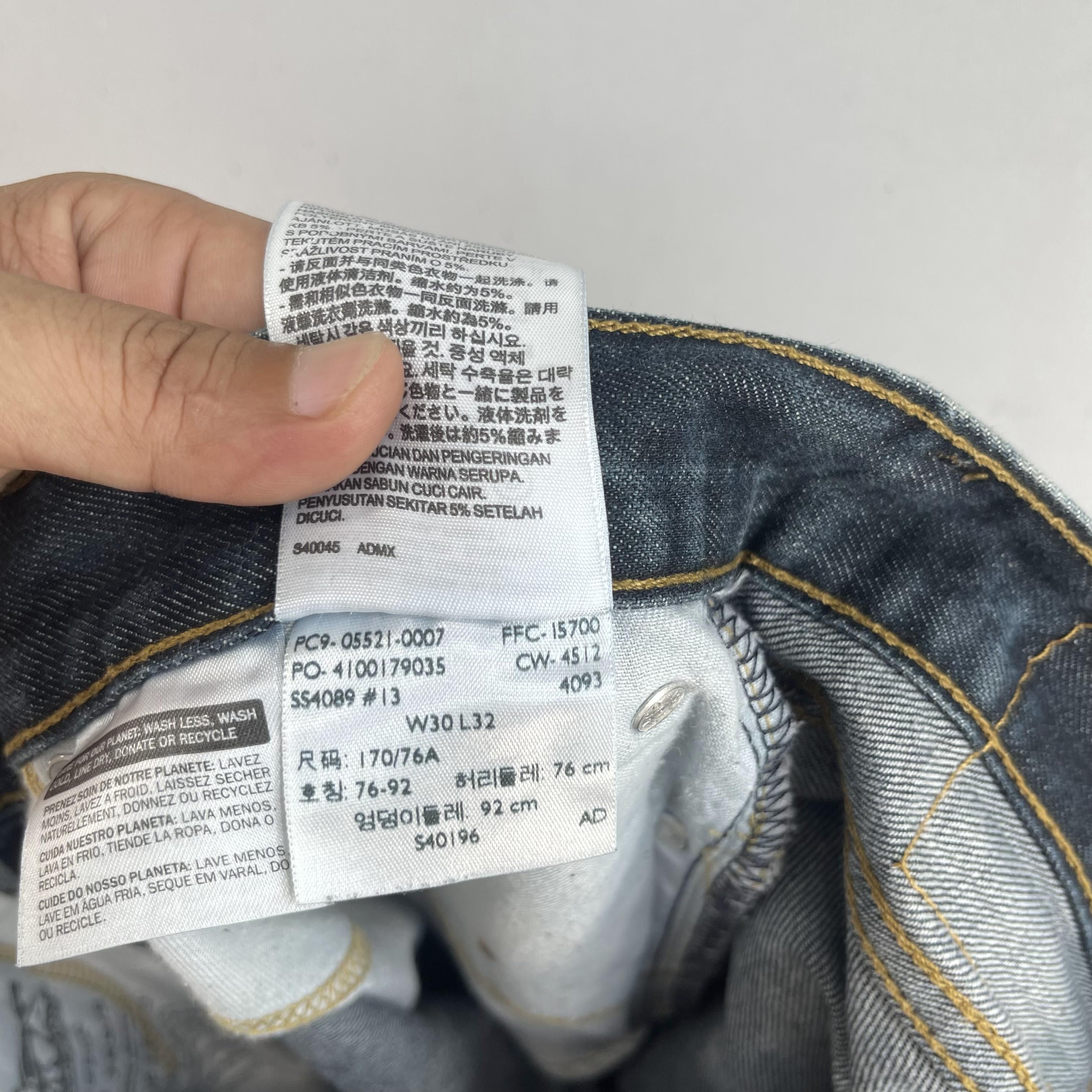 Levi's W31 L30 Distressed Levis 508 Regular Fit Tapered Jeans Size US 31 - 4 Thumbnail
