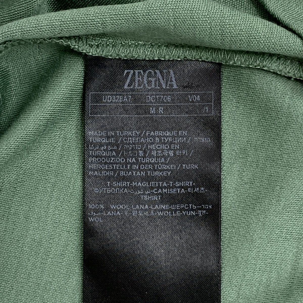 Z Zegna Green Short Sleeve Crewneck Shirt Size US M / EU 48-50 / 2 - 6 Thumbnail