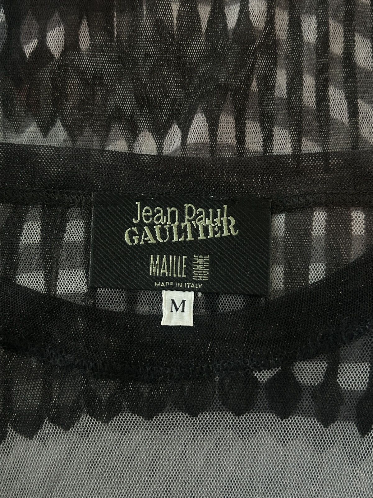 Jean Paul Gaultier SS2001 Marlene Dietrich Illusion Mesh Long Sleeve Size US M / EU 48-50 / 2 - 5 Thumbnail