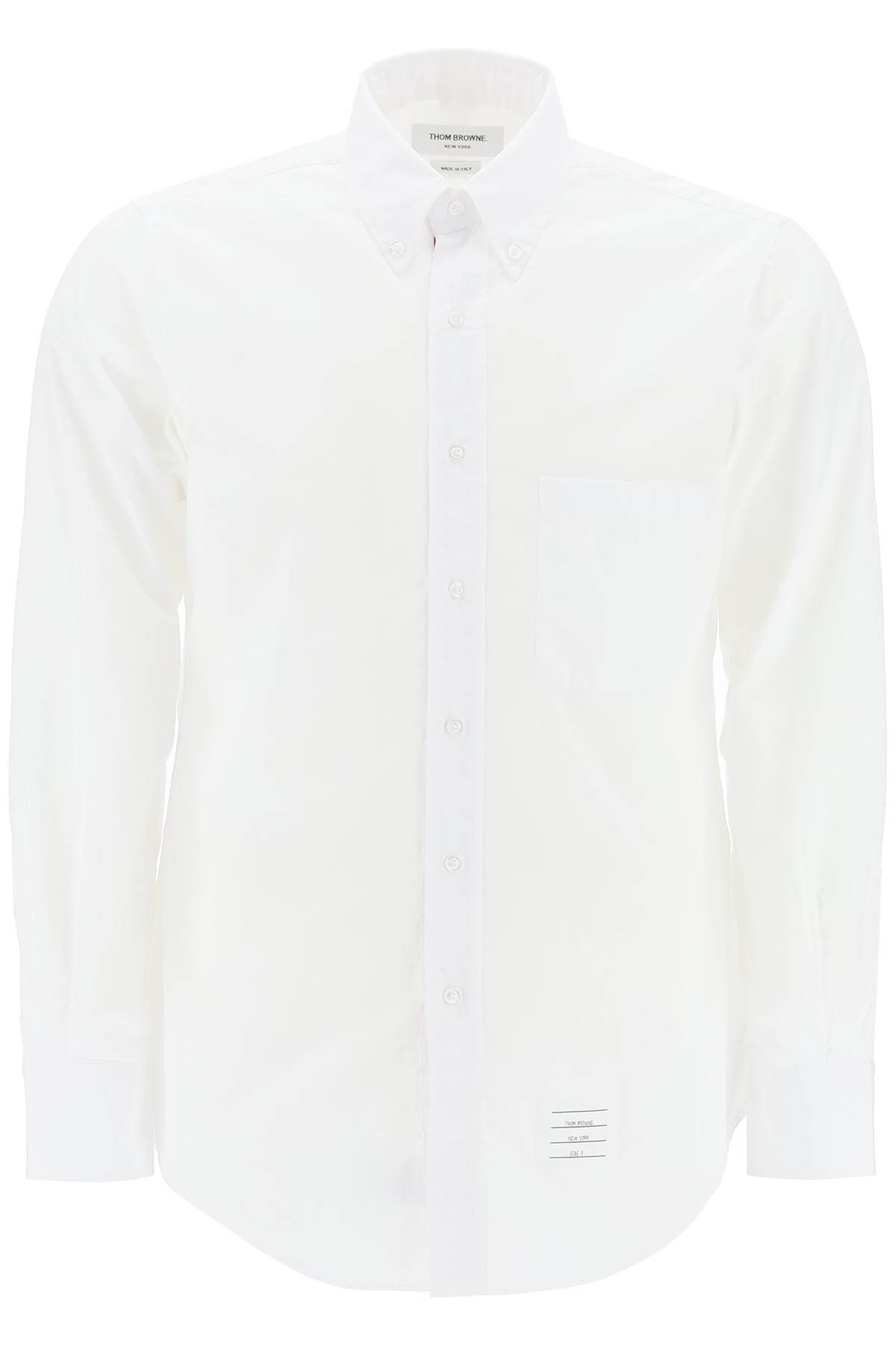 image of Thom Browne Classic Poplin Shirt in Bianco, Men's (Size XL)