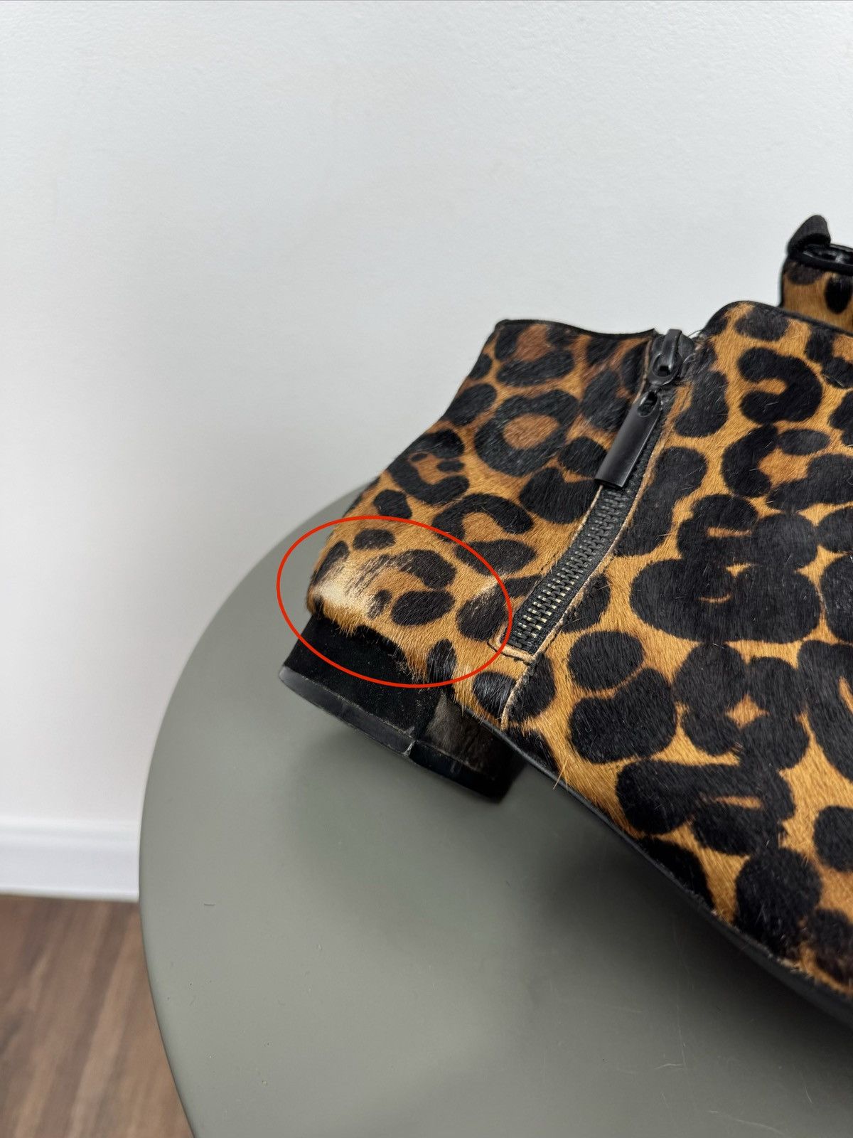 Other Women’s Leopard Print Faux Pointed Toe Ankle Boots Size 40 Size US 9 / IT 39 - 2 Thumbnail