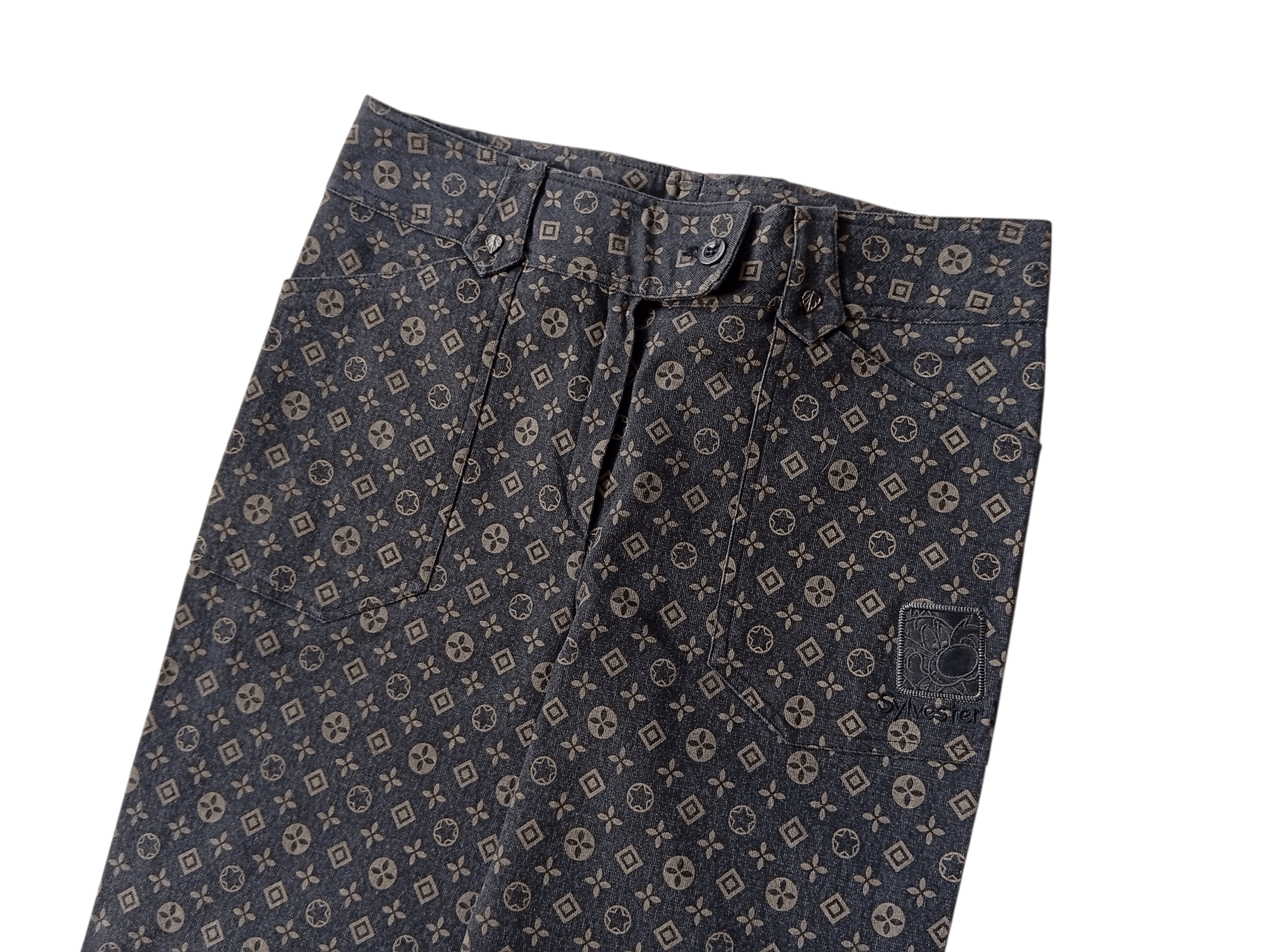 Japanese Brand Verche golf monogram stretch pants Size 28" / US 6 / IT 42 - 2 Thumbnail
