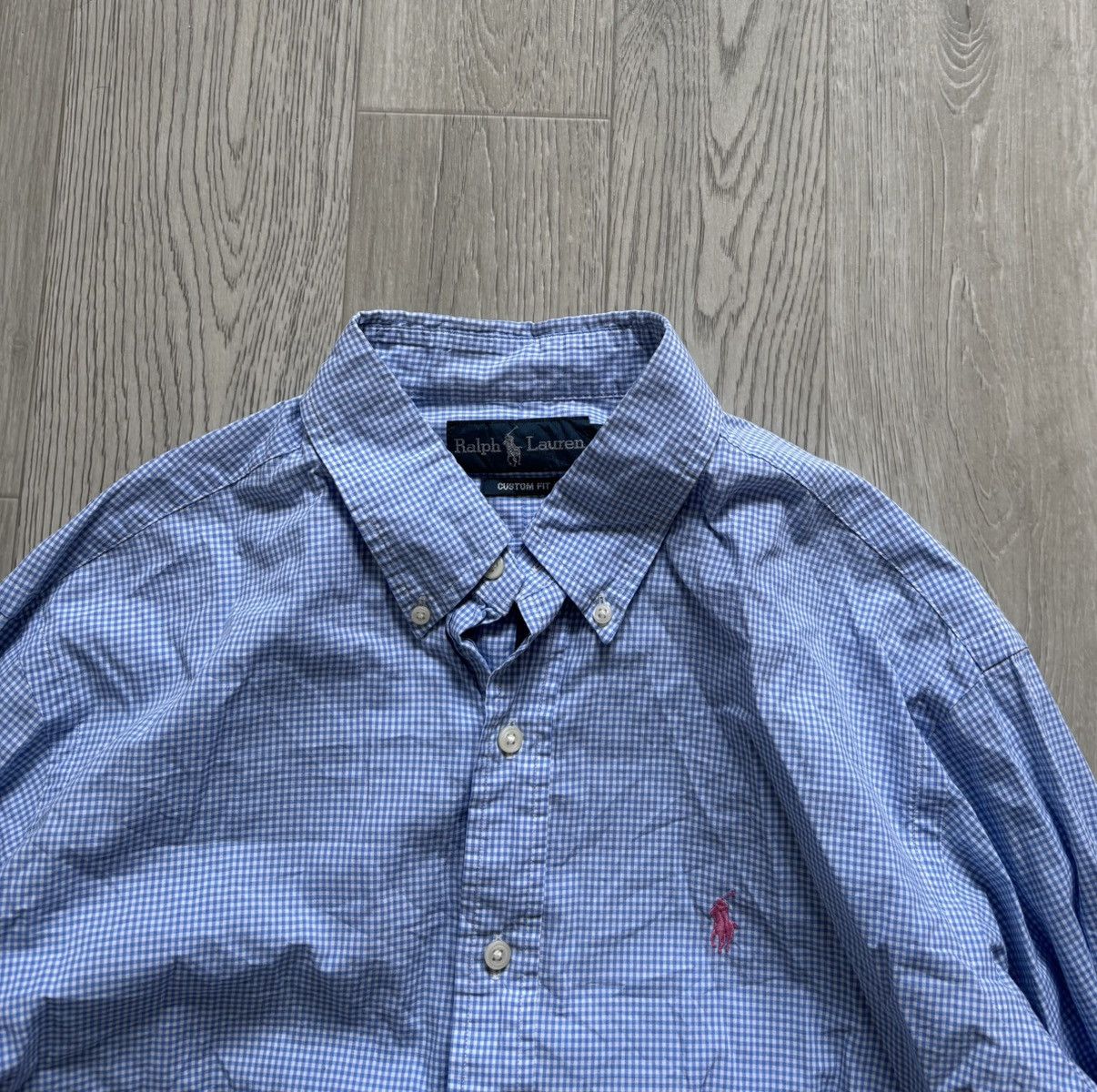Polo Ralph Lauren × Vintage Vintage Polo Ralph Lauren Checkered Button Shirt Pink Pony Size US L / EU 52-54 / 3 - 2 Thumbnail