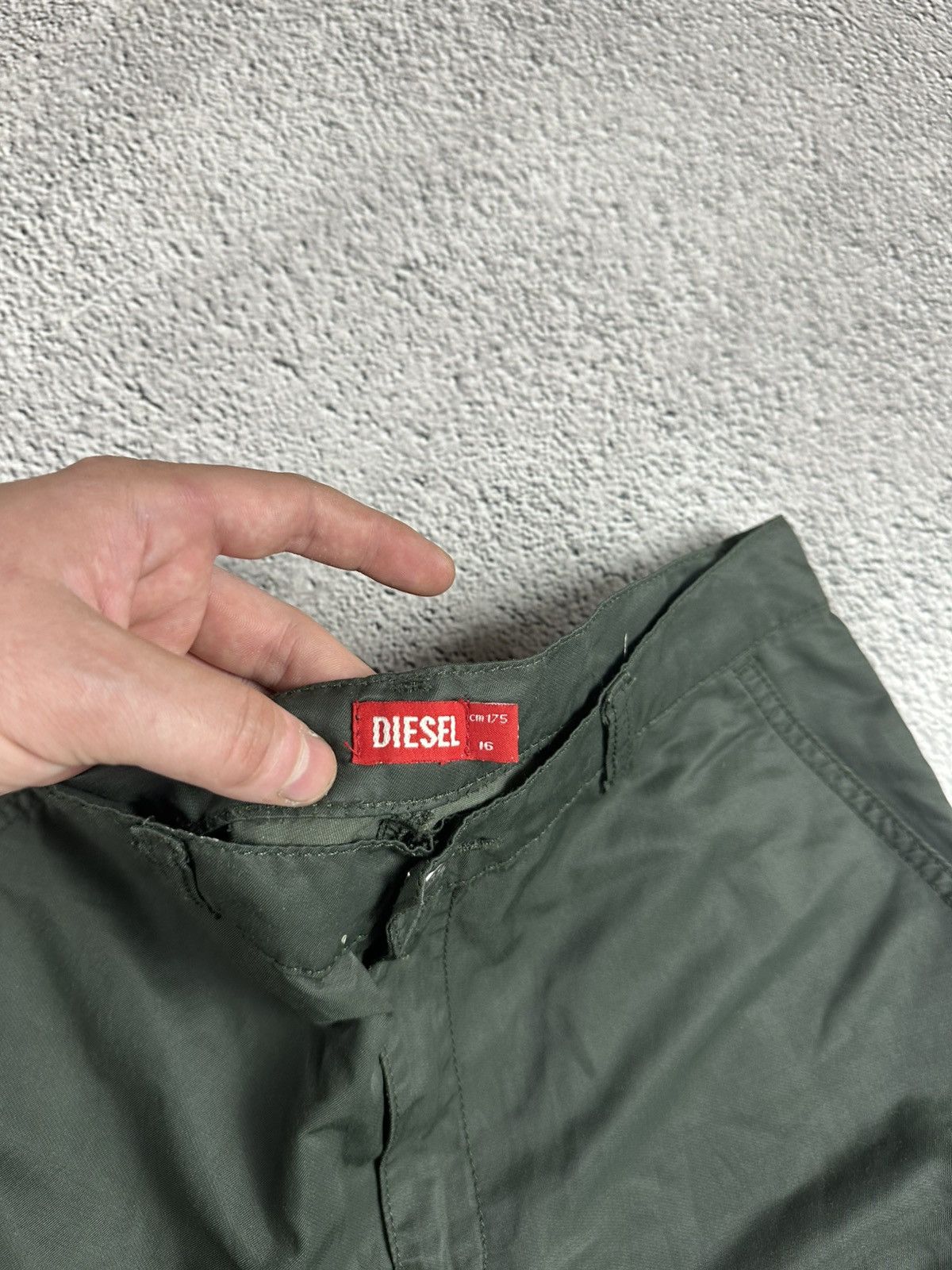 Diesel Diesel Woman’s Green Straight Leg Pants Baggy Japan Style Size 26" / US 2 / IT 38 - 7 Thumbnail
