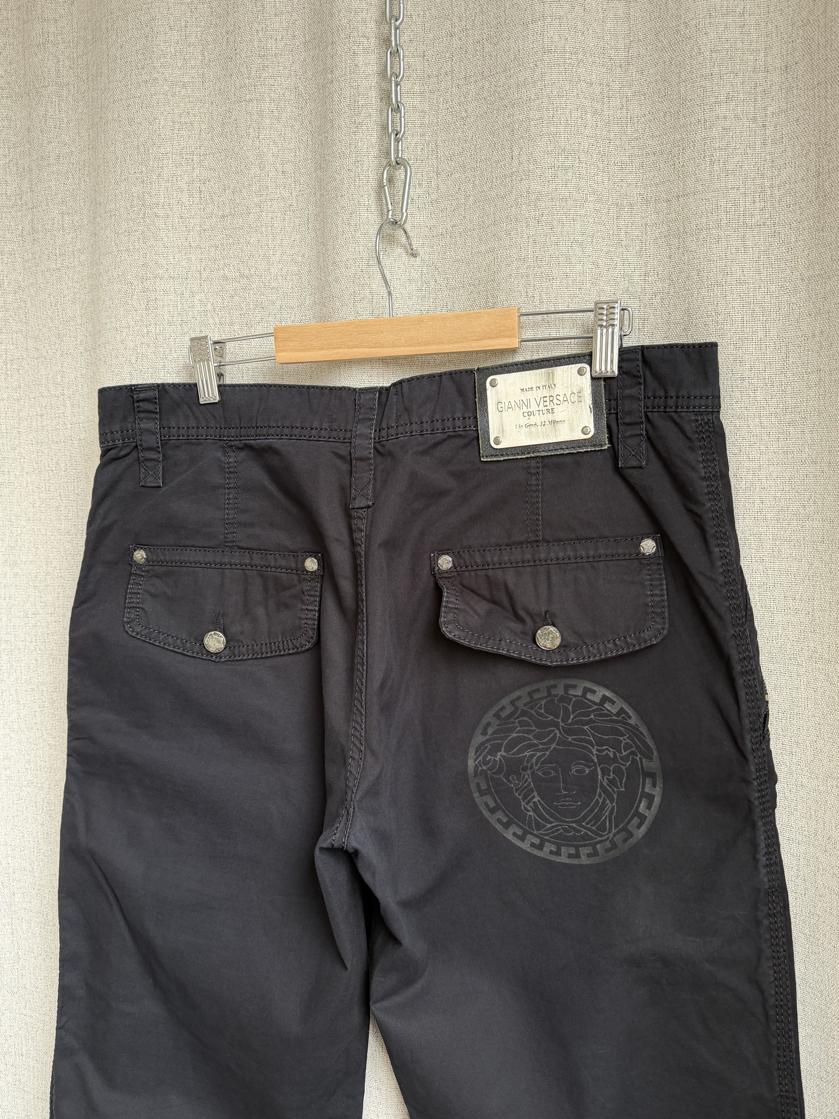 Versace Vintage y2k Versace Jeans Couture Medusa Logo Cargo Pants Size US 36 / EU 52 - 4 Thumbnail