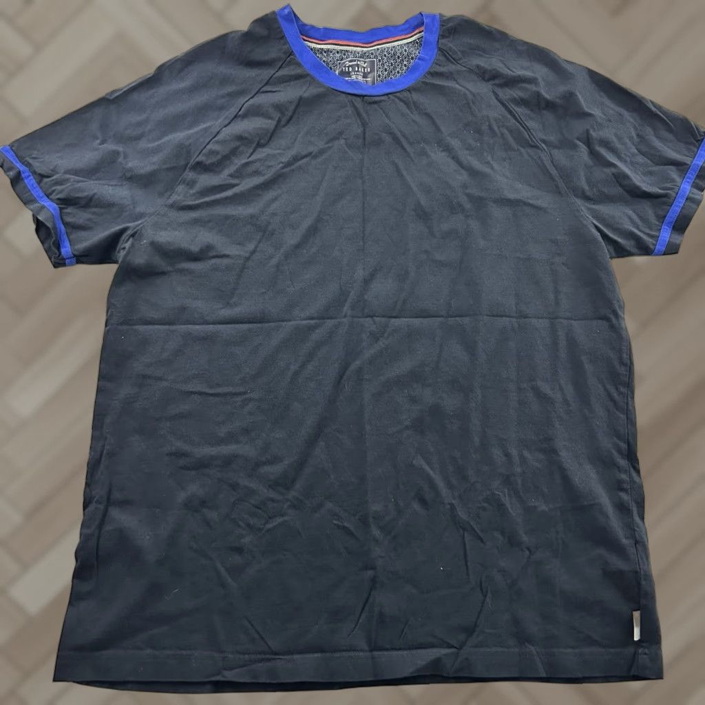 Ted Baker Ted Baker Short Sleeve Ringer T Shirt Men XL Blue Size US XL / EU 56 / 4 - 1 Thumbnail