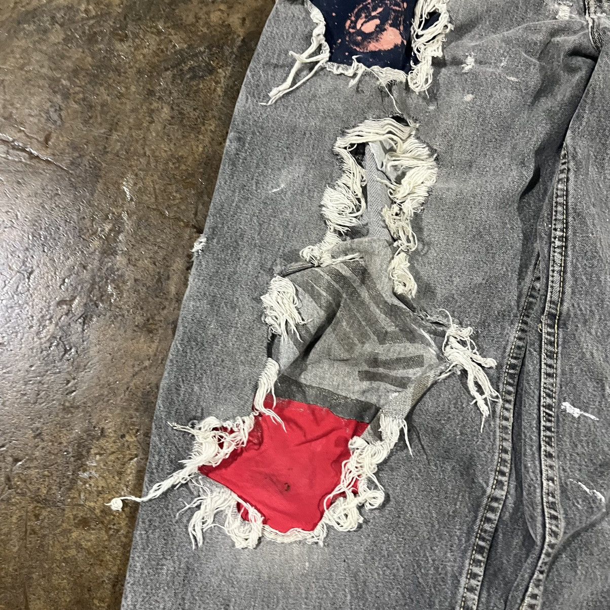 JNCO × Southpole × Vintage Crazy Vintage Y2K Thrashed Carpenter Jeans Skater Wide Leg Size US 34 / EU 50 - 6 Thumbnail