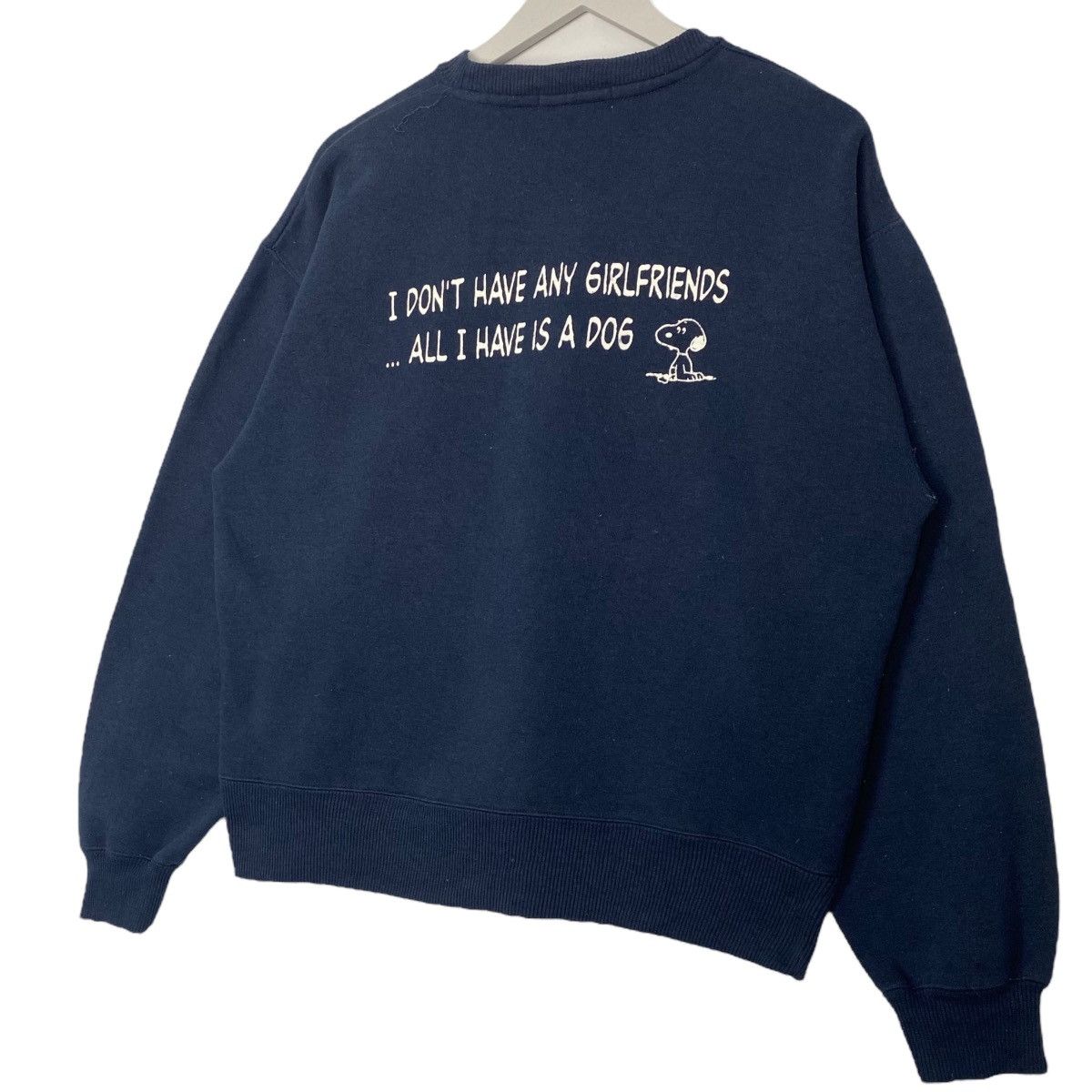 Vintage Vintage Peanuts Printed Crewneck Sweatshirt Blue Size US M / EU 48-50 / 2 - 6 Thumbnail