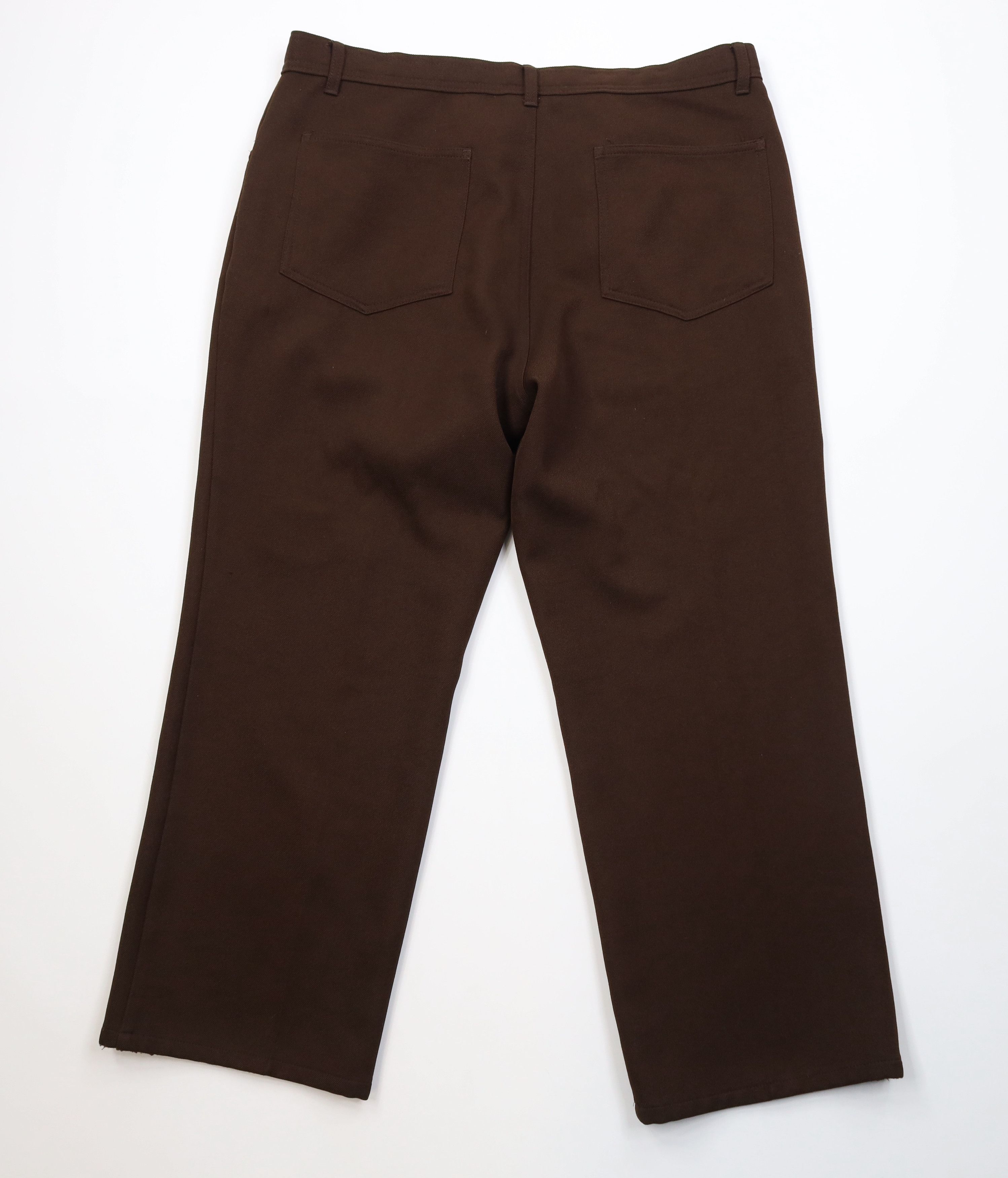 Vintage Vintage 90s Streetwear Flared Wide Leg Chino Pants Brown Size US 38 / EU 54 - 7 Thumbnail