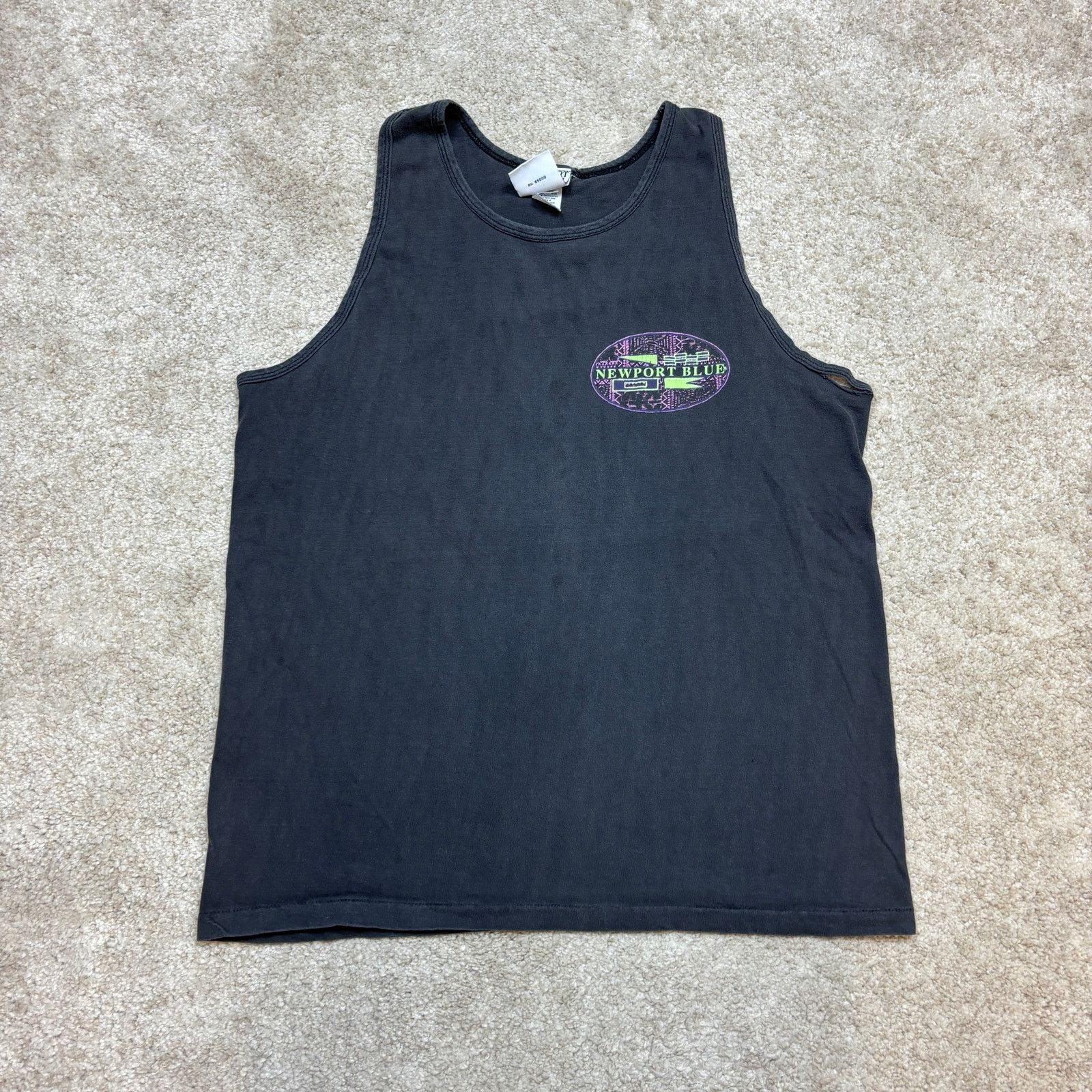 Vintage Vintage 1991 Newport Blue Tank Top Men's Large Beach Lounge Size US L / EU 52-54 / 3 - 3 Thumbnail