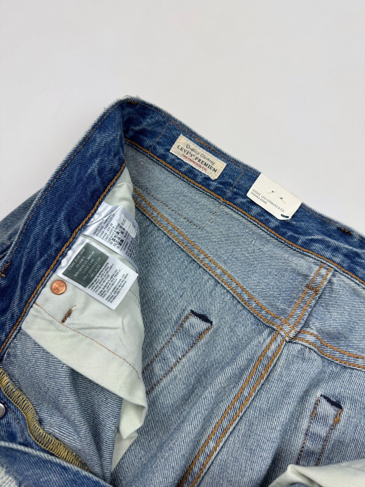 Levi's NWT Levi’s 501 Distressed Repaired Washed Denim Jeans Size US 32 / EU 48 - 10 Thumbnail
