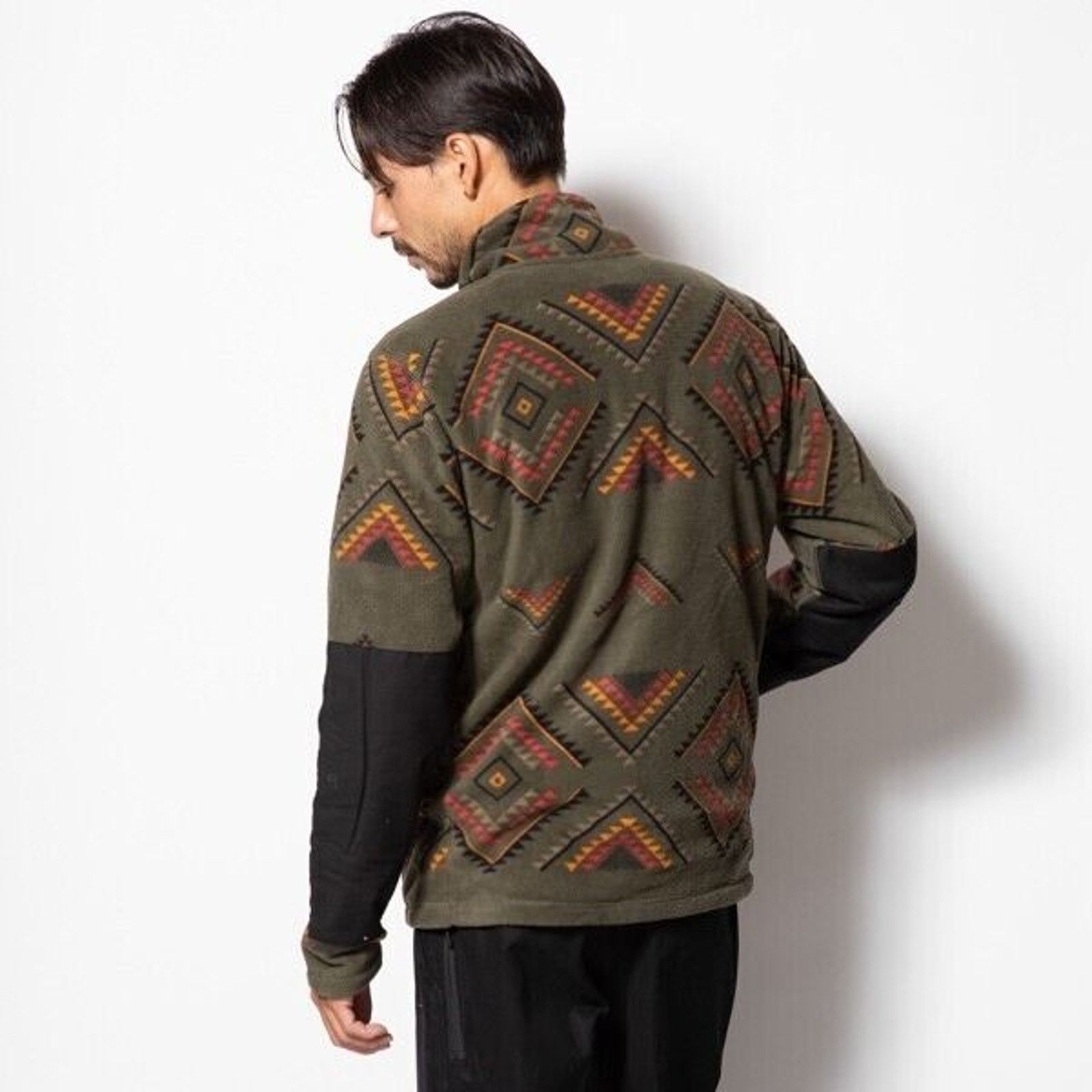 Roark Roark Fleece L Green Manawa Tapu Maori Tribal Full Zip Aztec Size US L / EU 52-54 / 3 - 3 Thumbnail