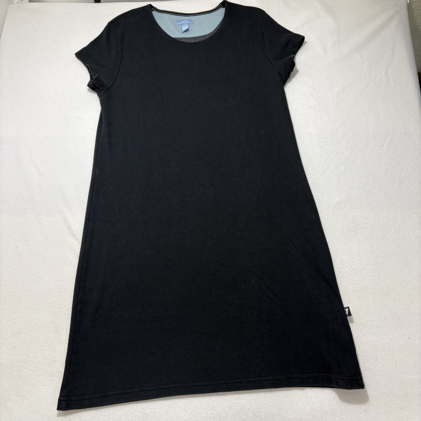 Toad&Co Horny Toad Large T Shirt Dress Black Short Sleeve A Line Size L / US 10 / IT 46 - 1 Thumbnail