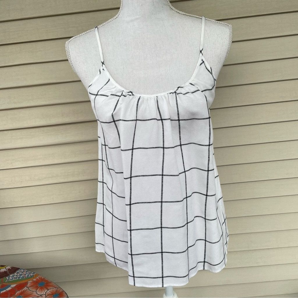 Loft Ann Taylor LOFT Pinstripe Print Tank Top Size MP Size M / US 6-8 / IT 42-44 - 3 Thumbnail