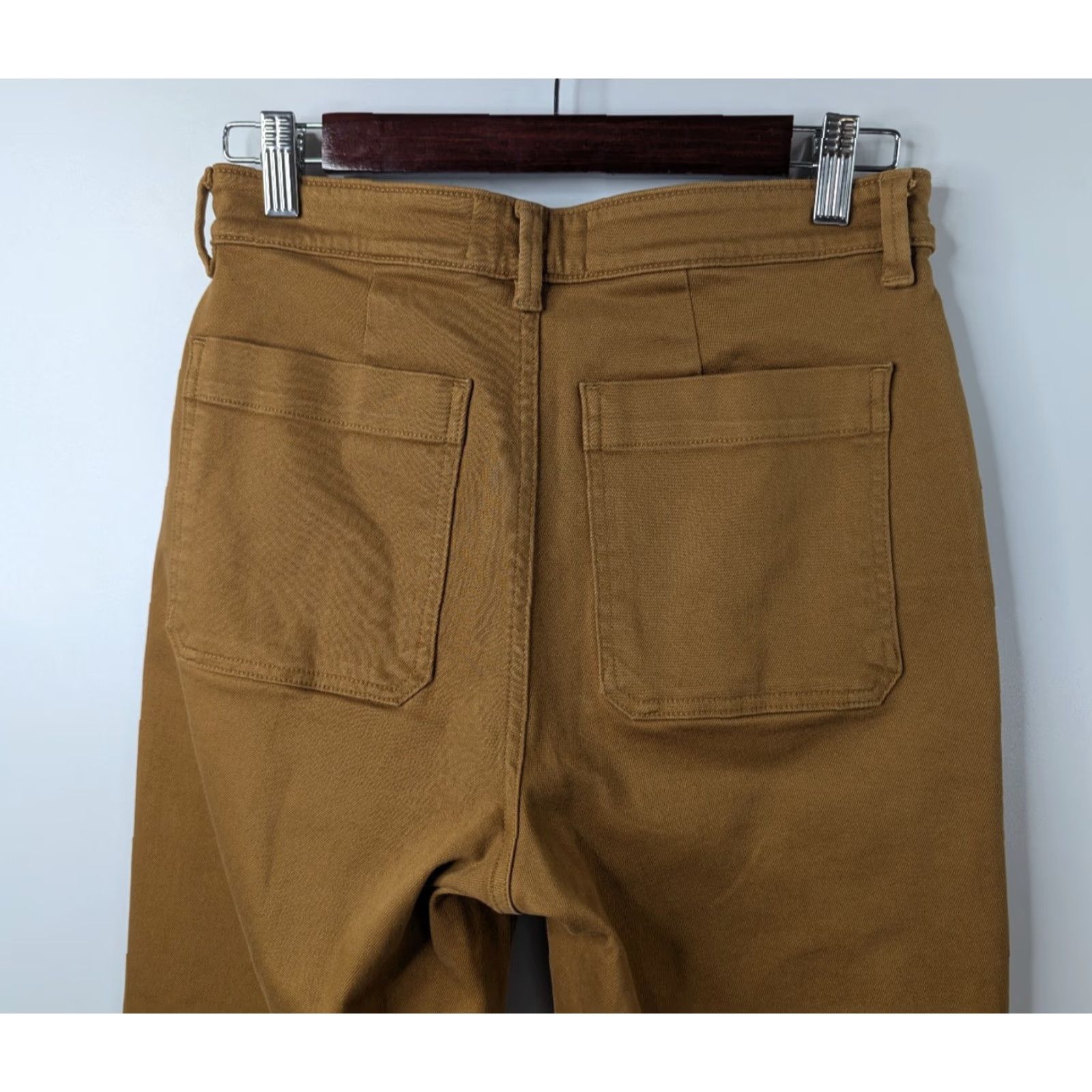 Everlane Everlane The Straight Leg Crop Pant Women 6 Beiges Cotton Twill High Rise Relaxed Front Flat Cropped Modern Vintage No Size 28" / US 6 / IT 42 - 5 Thumbnail